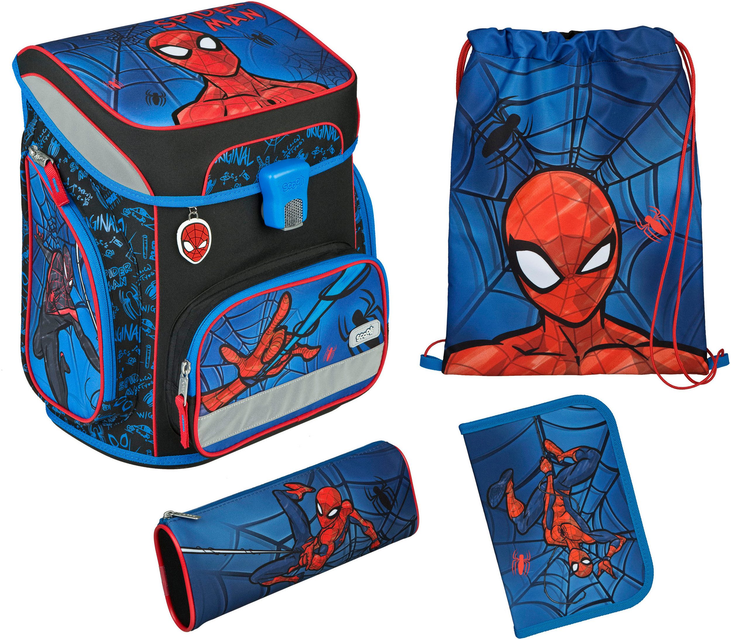Scooli Ранці EasyFit, Spider-Man (Set, 5-tlg)