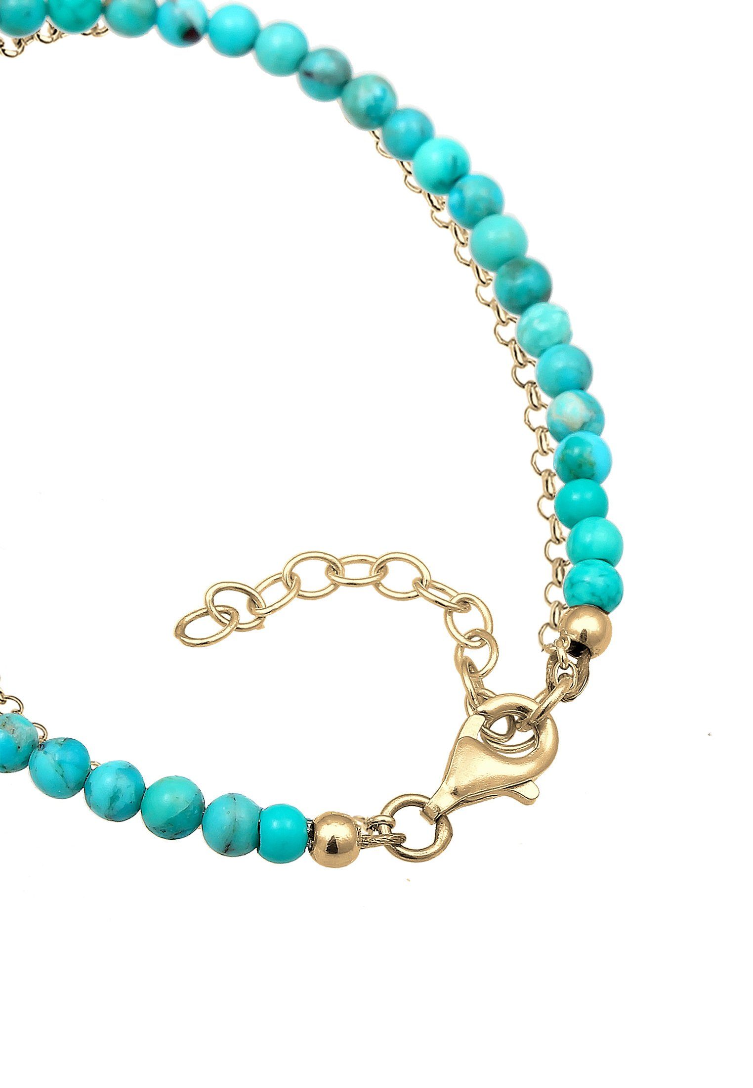 Elli Armband Layer Howlith Edelstein Beads Boho 925er Silber (kein Set, 1-tlg)