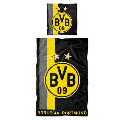 Bettwäsche BVB-Bettwäsche mit Streifenmuster (135 x 200 cm), BVB, 100 % Baumwolle, 2 teilig