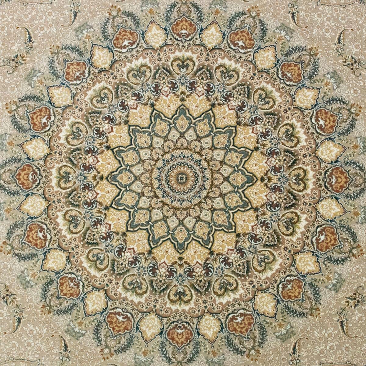 Orientteppich Mayar, morgenland, rund, Höhe: 7 mm