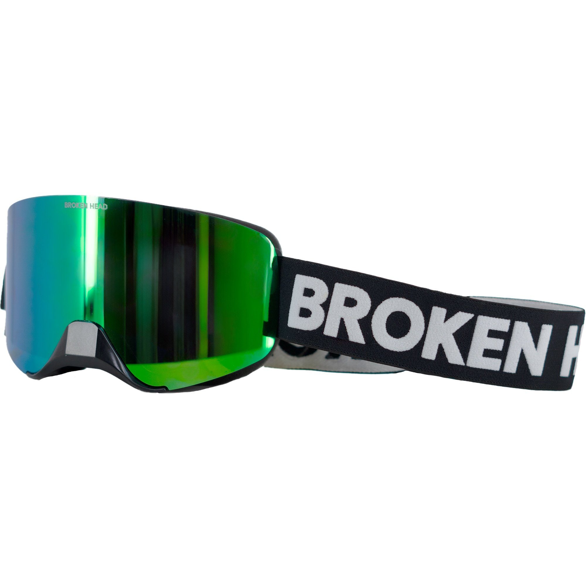Gläser Magnetische Grün, MX-Struggler Head Motorradbrille Broken