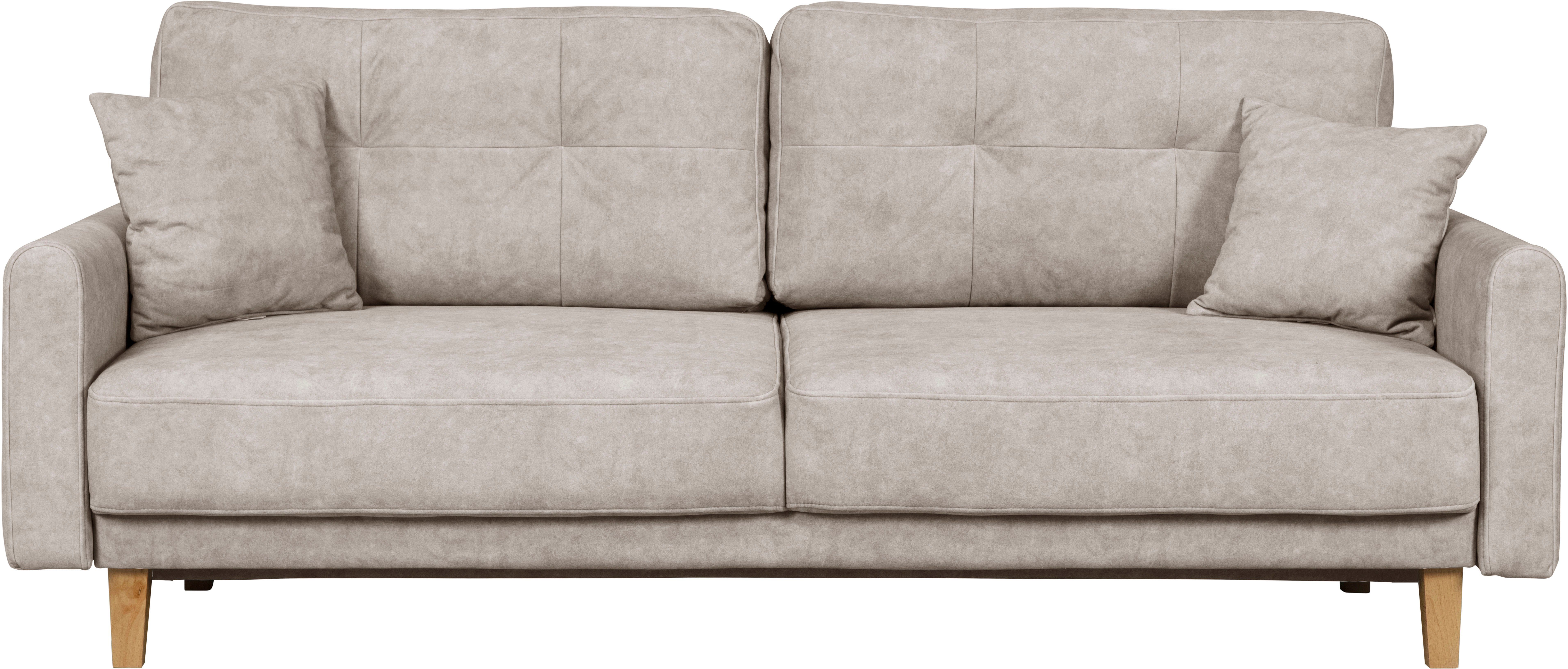Home affaire 3-Sitzer "TRIPLO optionale Schlafsofa mit Bettkasten, Maße B/T günstig online kaufen