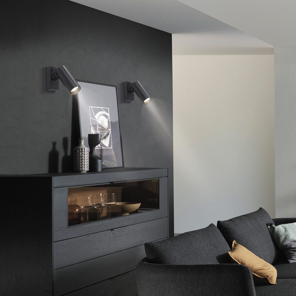SCHÖNER WOHNEN-Kollektion LED Deckenleuchte LED Deckenlampe RIK, Leuchtmittel wechselbar, GU10/2W, warmweiß, Strahler Spot dreh- + schwenkbar warmweiß