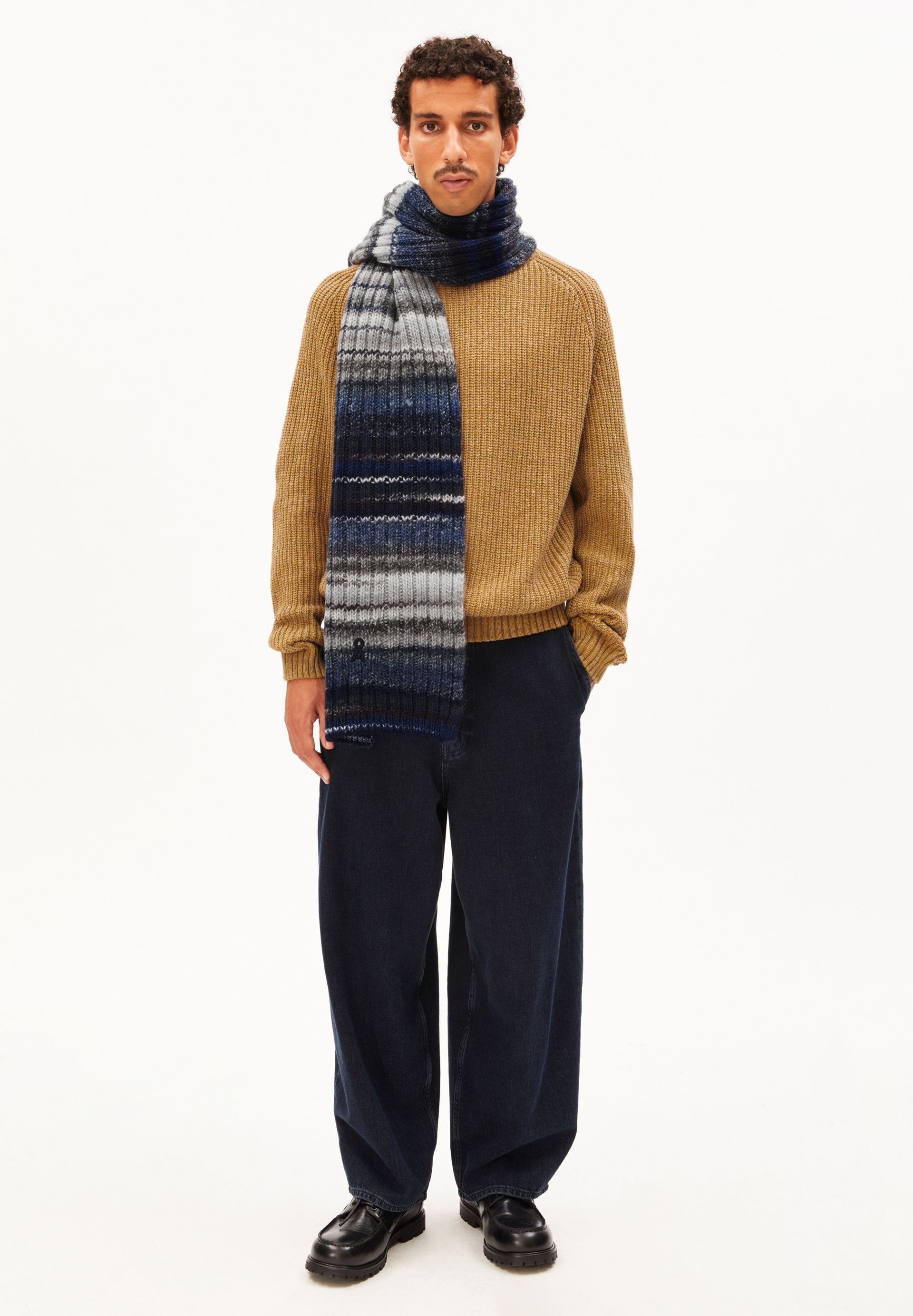 Armedangels Schal WOOL KNIT Unisex Strickschal Aus 100% Bio-Wolle