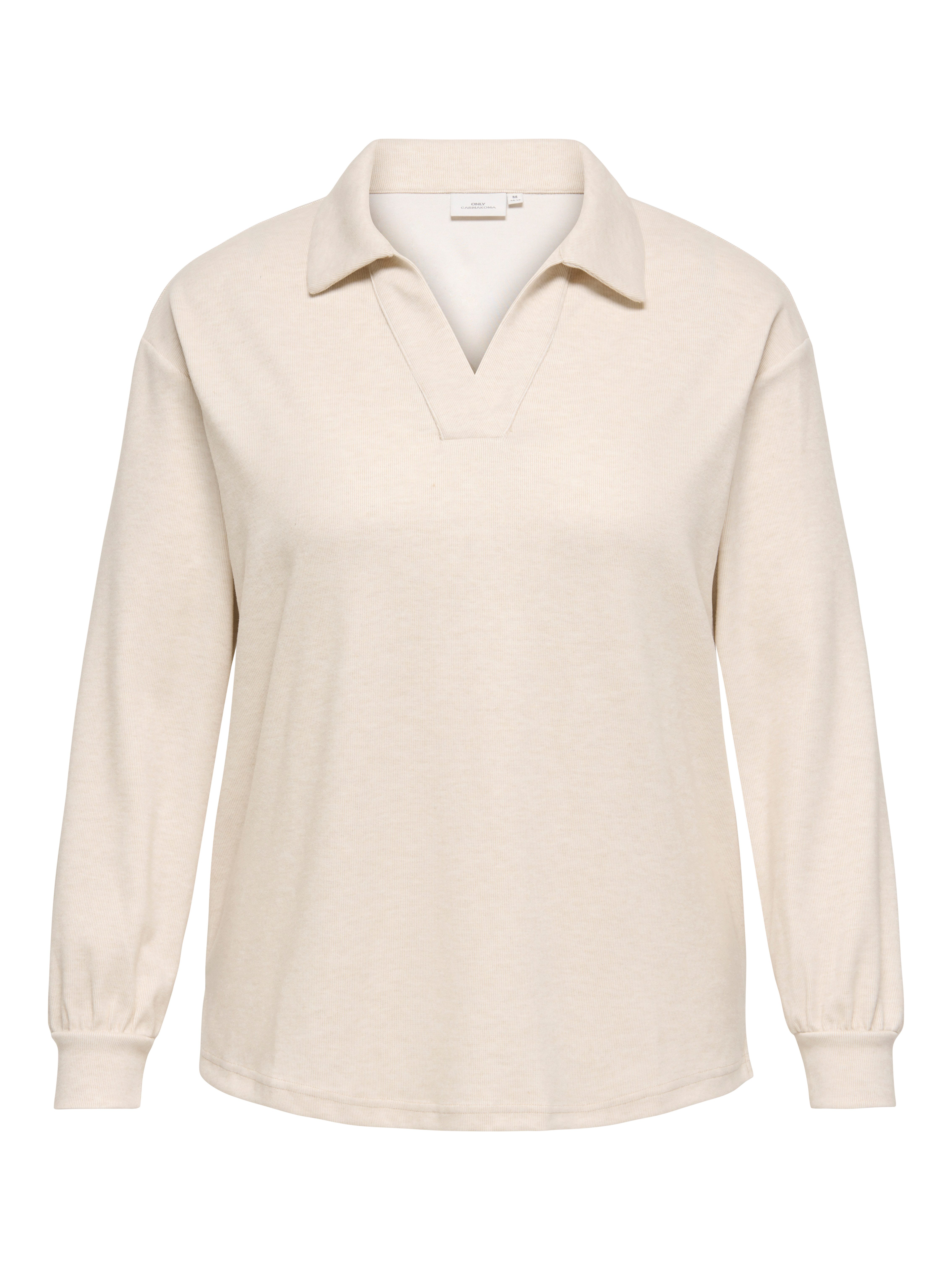 ONLY CARMAKOMA Langarm-Poloshirt CARGRETCHEN LS POLOCOLLAR BLOUSE JRS günstig online kaufen