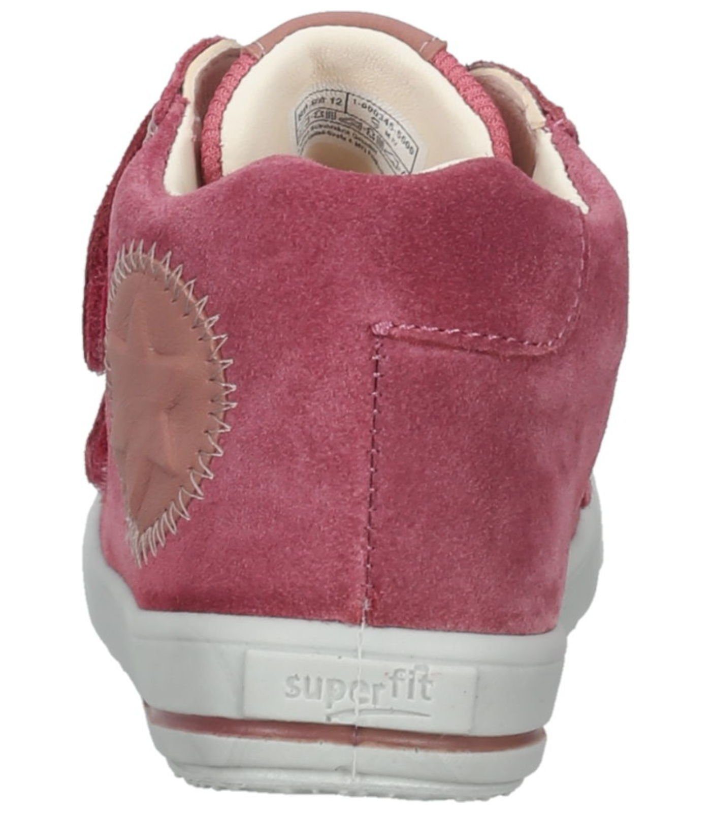 Pink Sneaker Superfit Sneaker Veloursleder/Textil