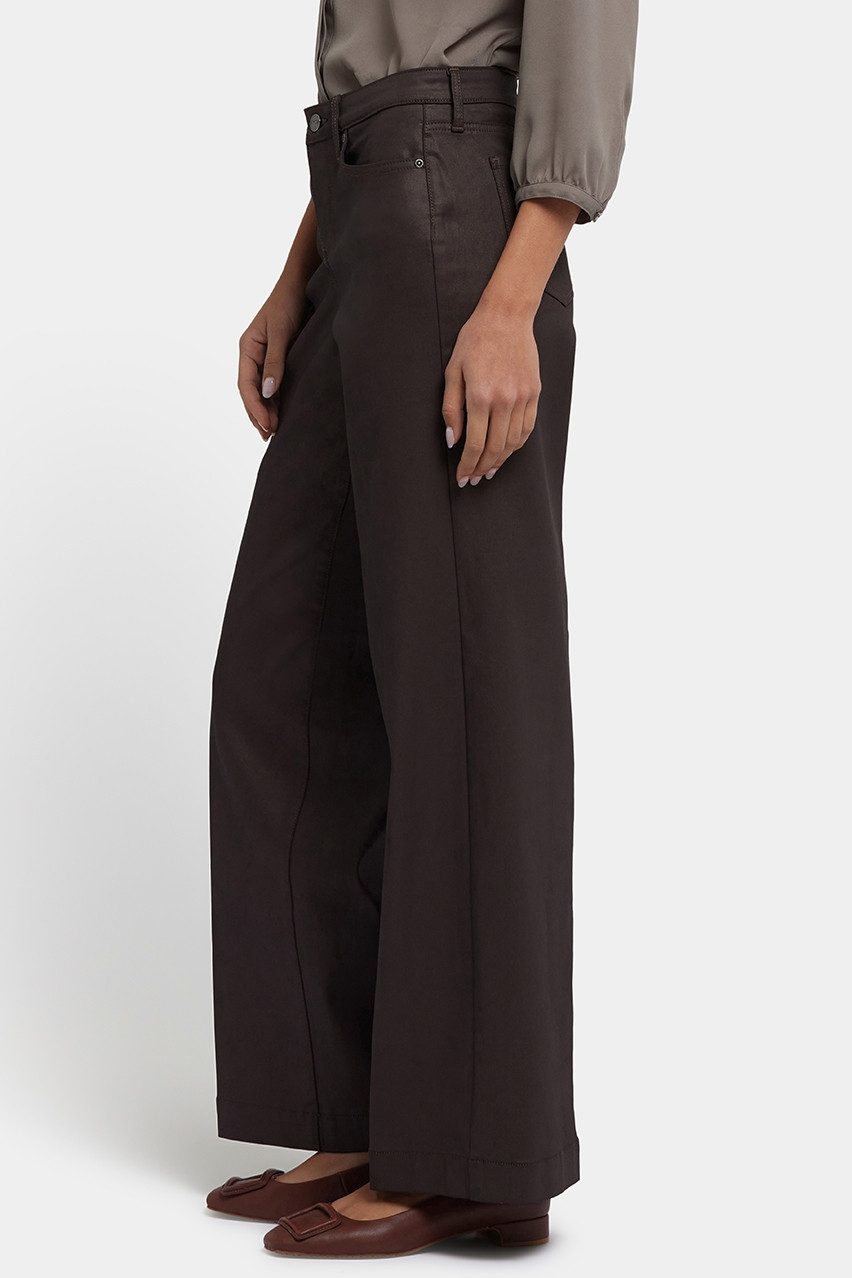 NYDJ Weite Jeans Coated Teresa Wide Leg Jeans