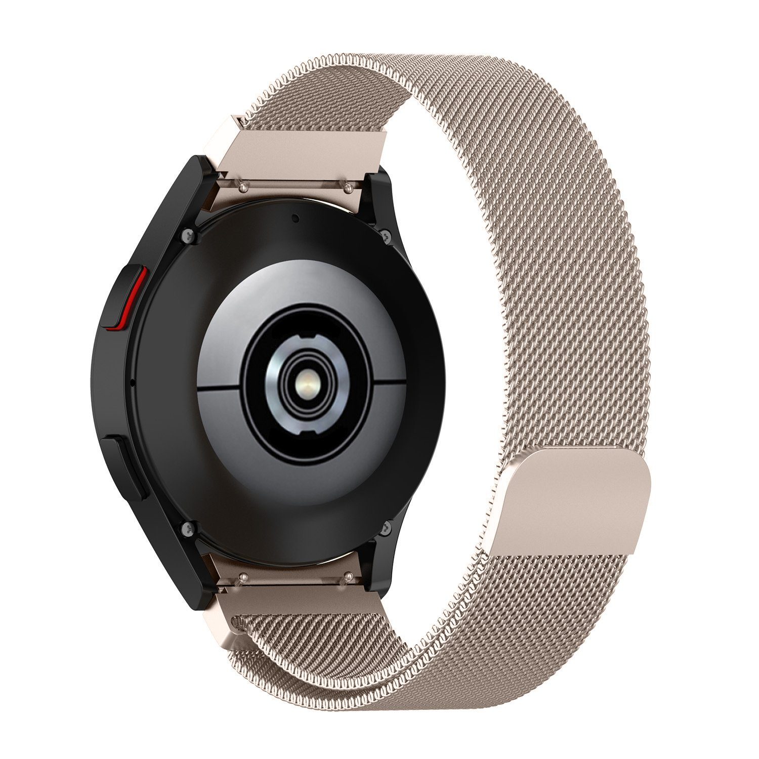 ELEKIN Smartwatch-Armband 20mm Edelstahl Strap, Samsung 40/44mm Galaxy mit Watch 4 Sternfarbe kompatibel