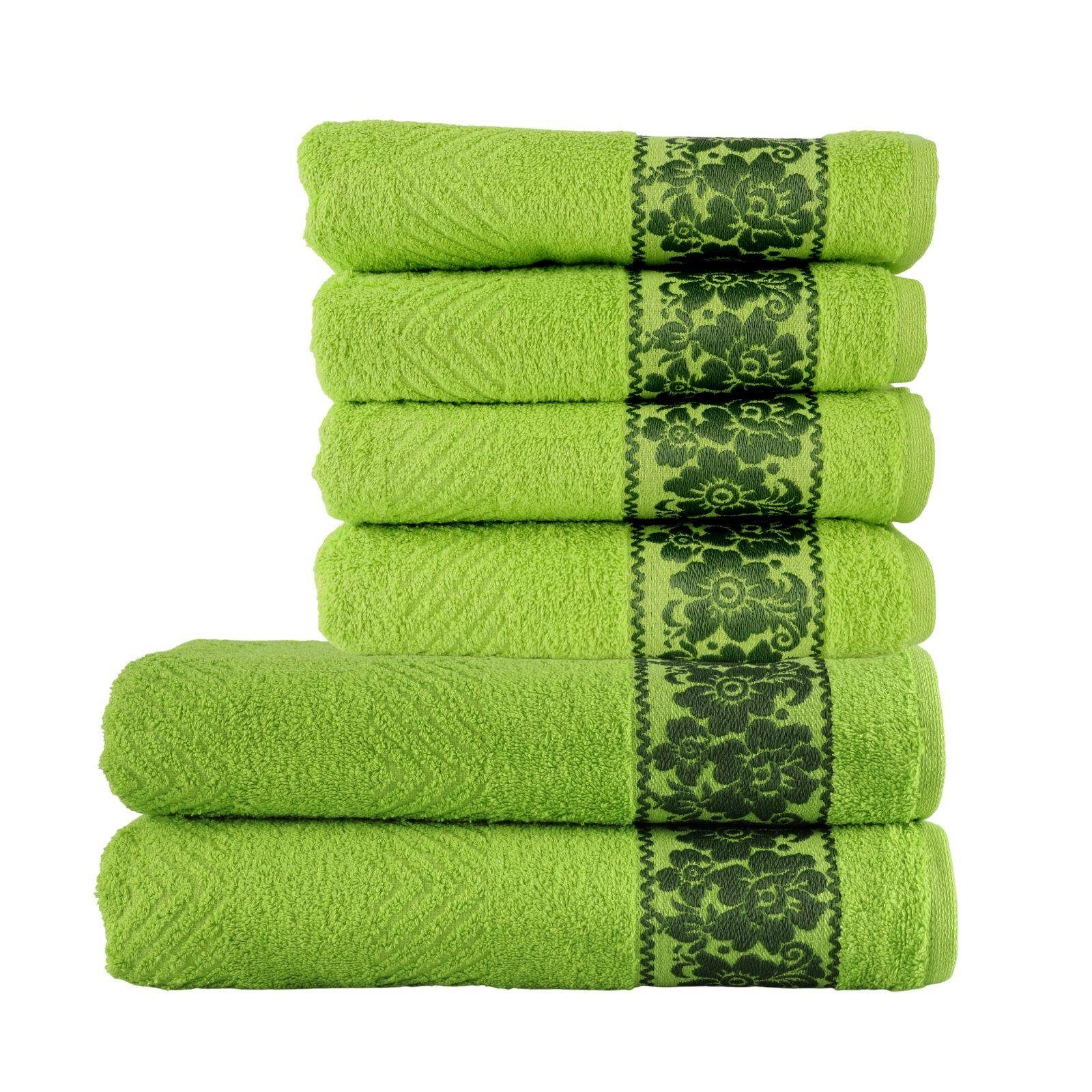 Plentyfy Handtücher Hand- &Duschtuch Set 6tlg aus 100% Baumwolle, 100% Baumwolle (6-St), Duschhandtuch - Frottee Handtuch Set - Badetuch