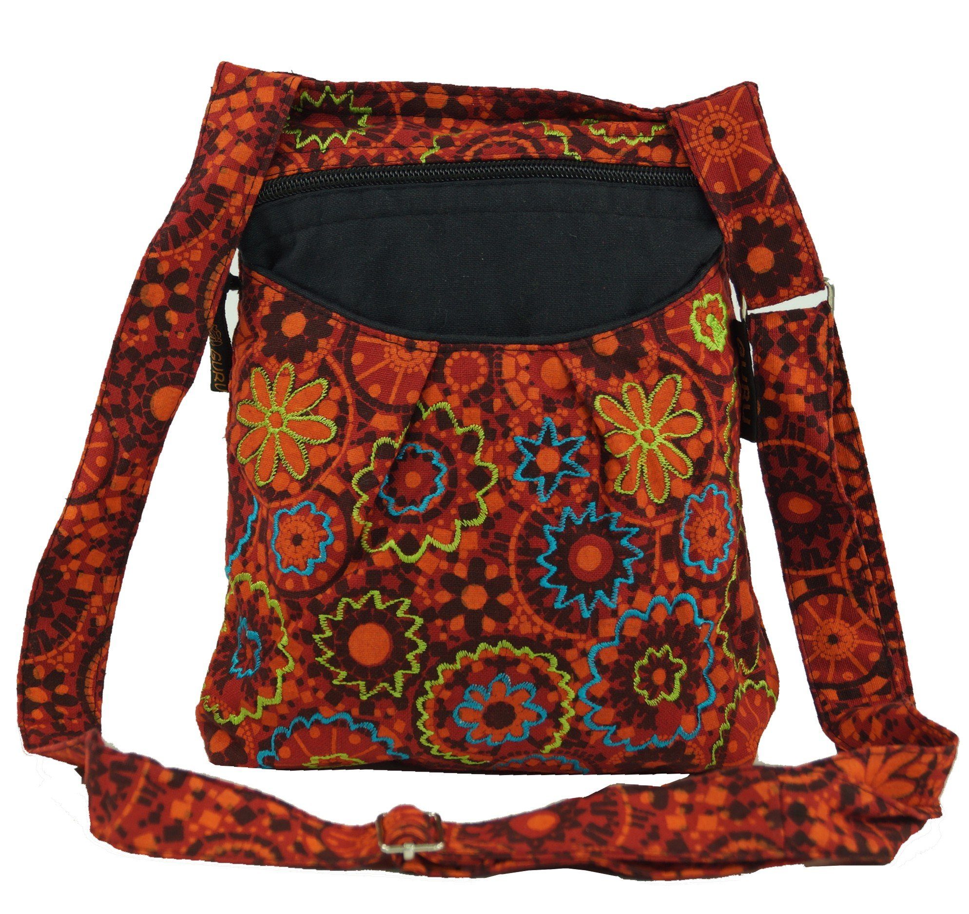 Guru-Shop Schultertasche Bestickte Ethno Schultertasche - günstig online kaufen