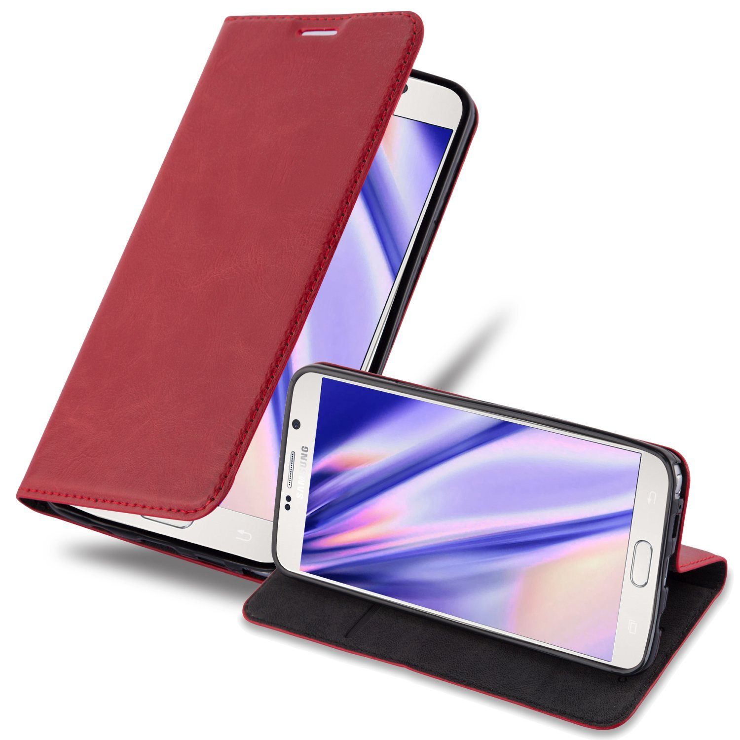 Cadorabo Handyhülle für Samsung Galaxy NOTE 5 Hülle Samsung Galaxy NOTE 5, Hülle Schutzhülle mit Standfunktion, Magnetverschluss und Kartenfach