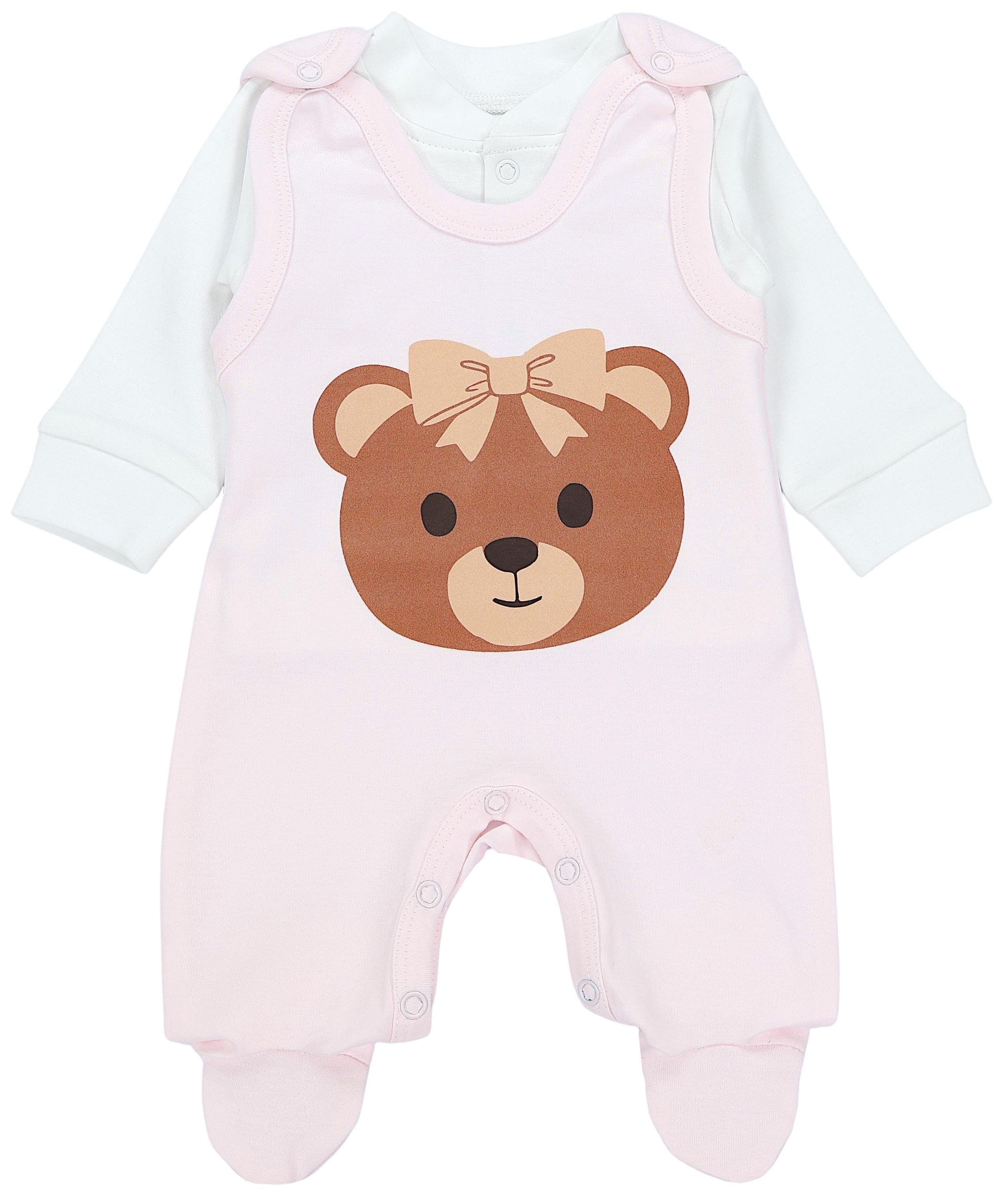 TupTam Strampler TupTam Baby Mädchen Jungen Strampler mit Langarmshirt Aufdruck Spruch