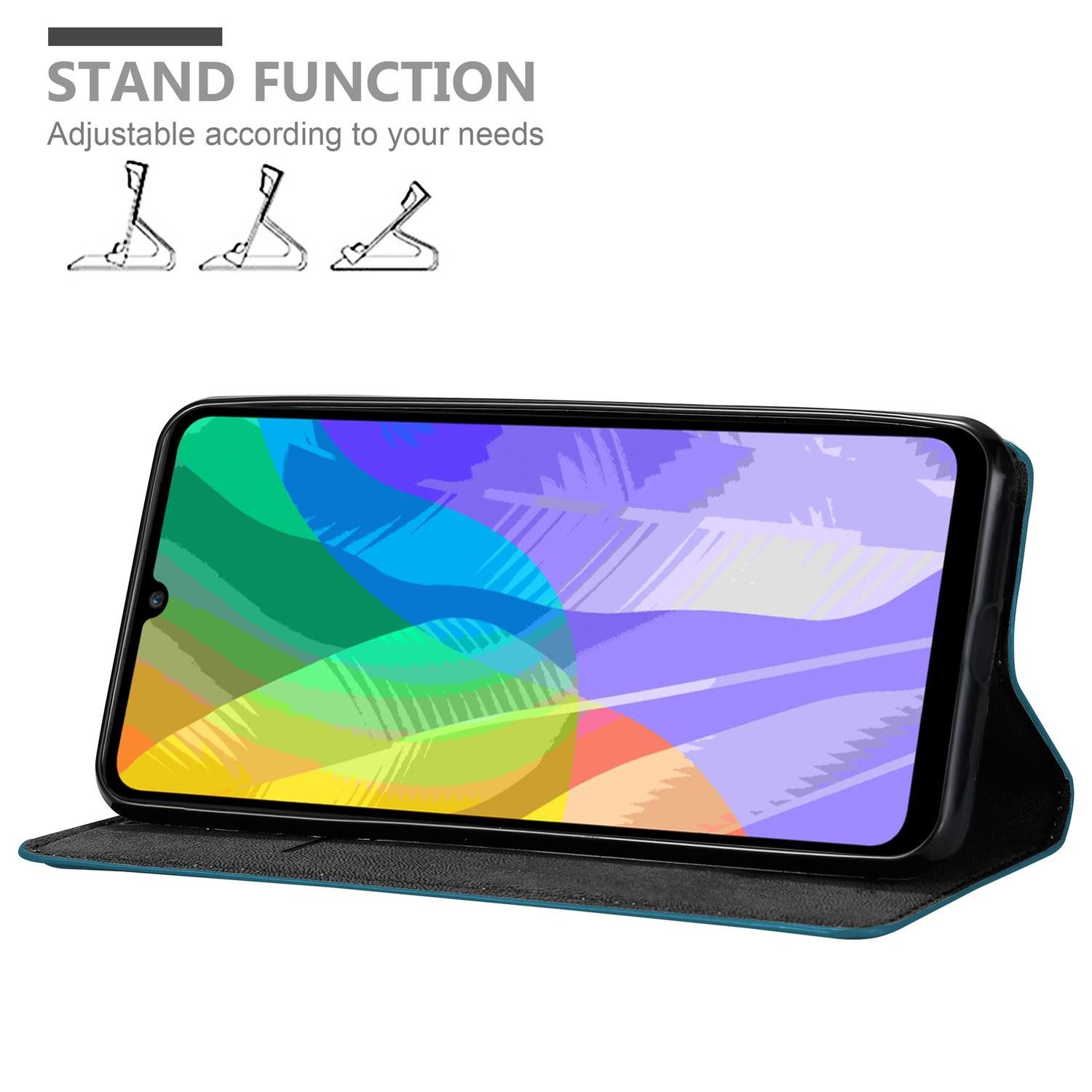 Cadorabo Handyhülle für Huawei Y6P Hülle Huawei Y6P, Hülle Schutzhülle mit Standfunktion, Magnetverschluss und Kartenfach