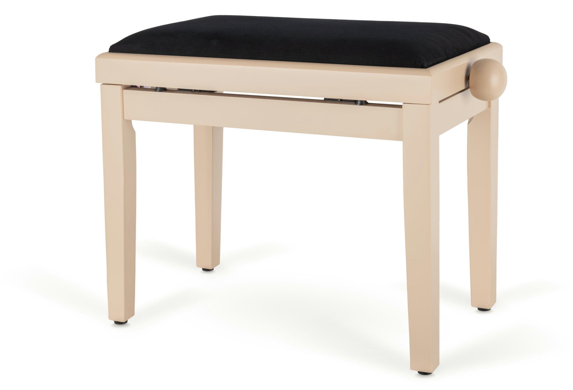Classic Cantabile Klavierbank DP Pianobank - Höhenverstellbar von 47 bis 56 cm (Hochwertiger Sitzkomfort, 1-St., Sitzfläche 55 x 32 cm), Leichtgängige Spindelmechanik