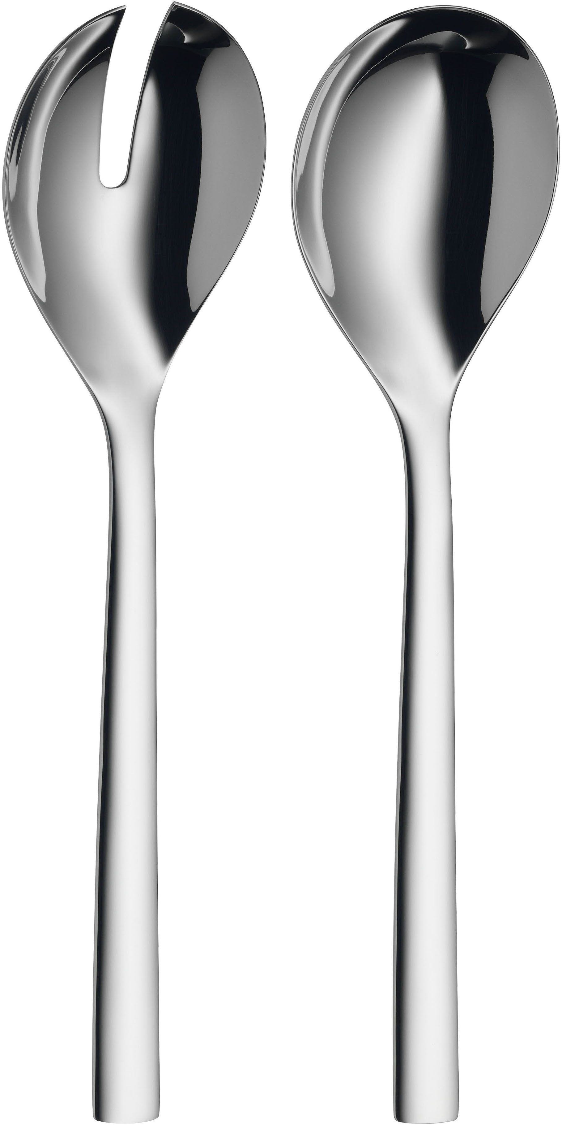 WMF Наборы для салата Nuova (Set, 2-tlg), 2-tlg., 25 cm, Cromargan Edelstahl rostfrei 18/10, Geschenkverpackung