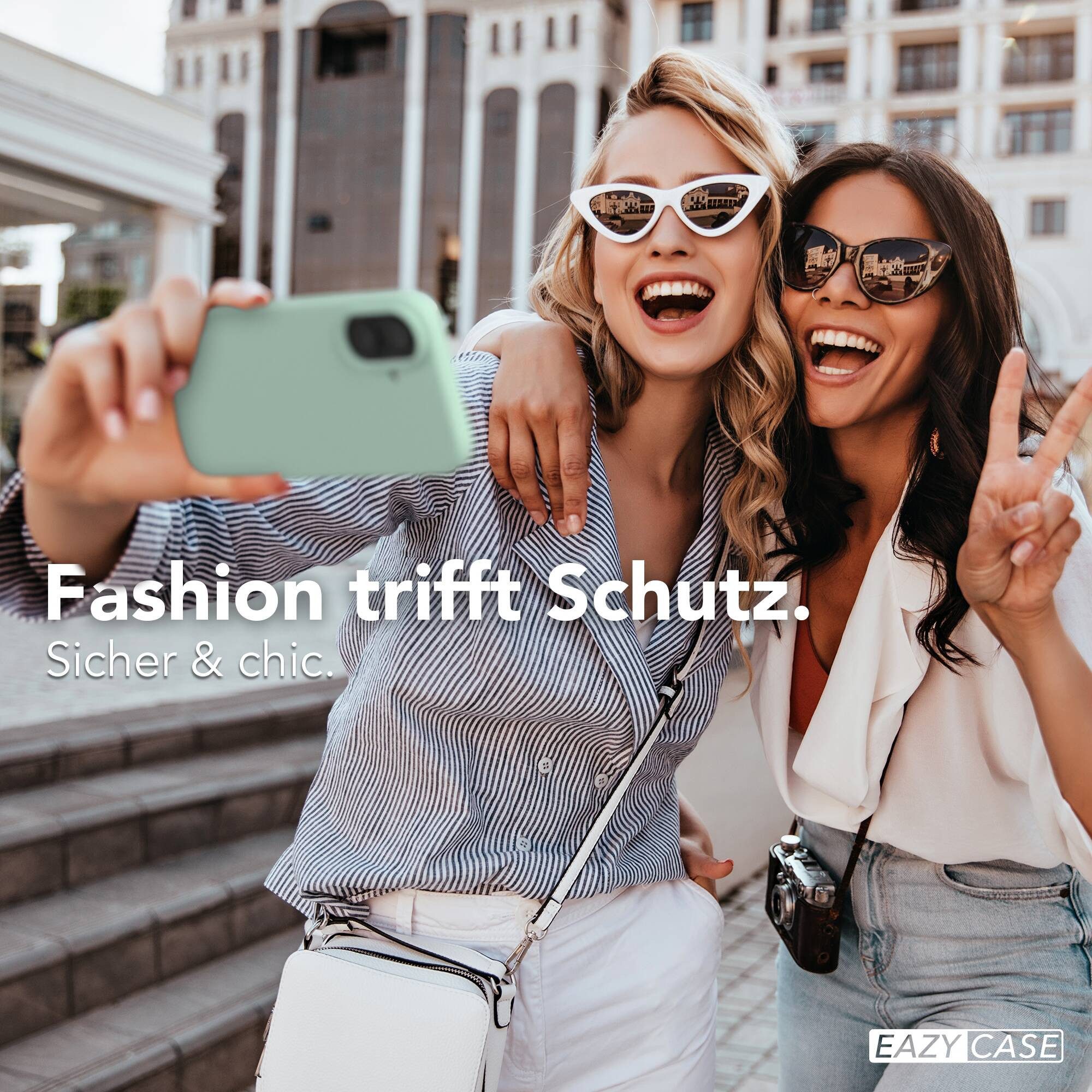 EAZY CASE Handyhülle für Apple iPhone 17 Hülle Silikon 6,3 Zoll, Silikon Schutzhülle mit Kameraschutz TPU Hülle Slimcover Mint Grün – Bild 4 von 5