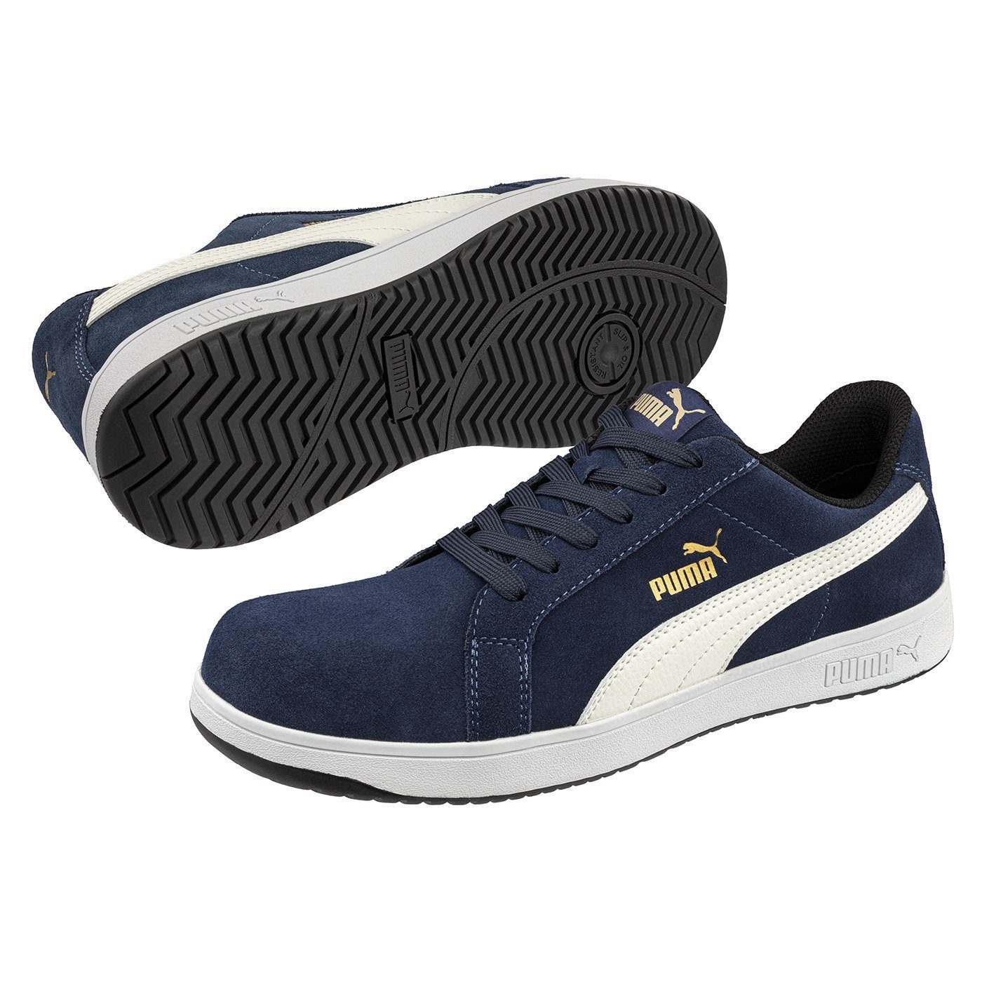 PUMA Safety Iconic Suede Navy Low Sicherheitsschuh