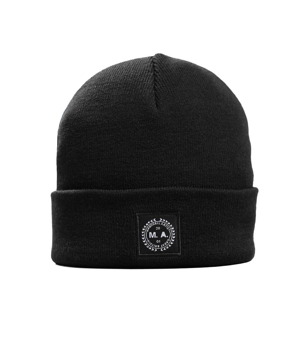 Marschall Strickmütze Mütze Marshall Artist Woven Badge mit breitem Umschlag