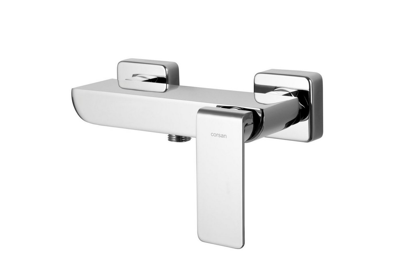 Thumbnail - KOLMAN Duscharmatur TRINO Brausebatterie für Badezimmer in Silber Brausearmatur Wasserhahn