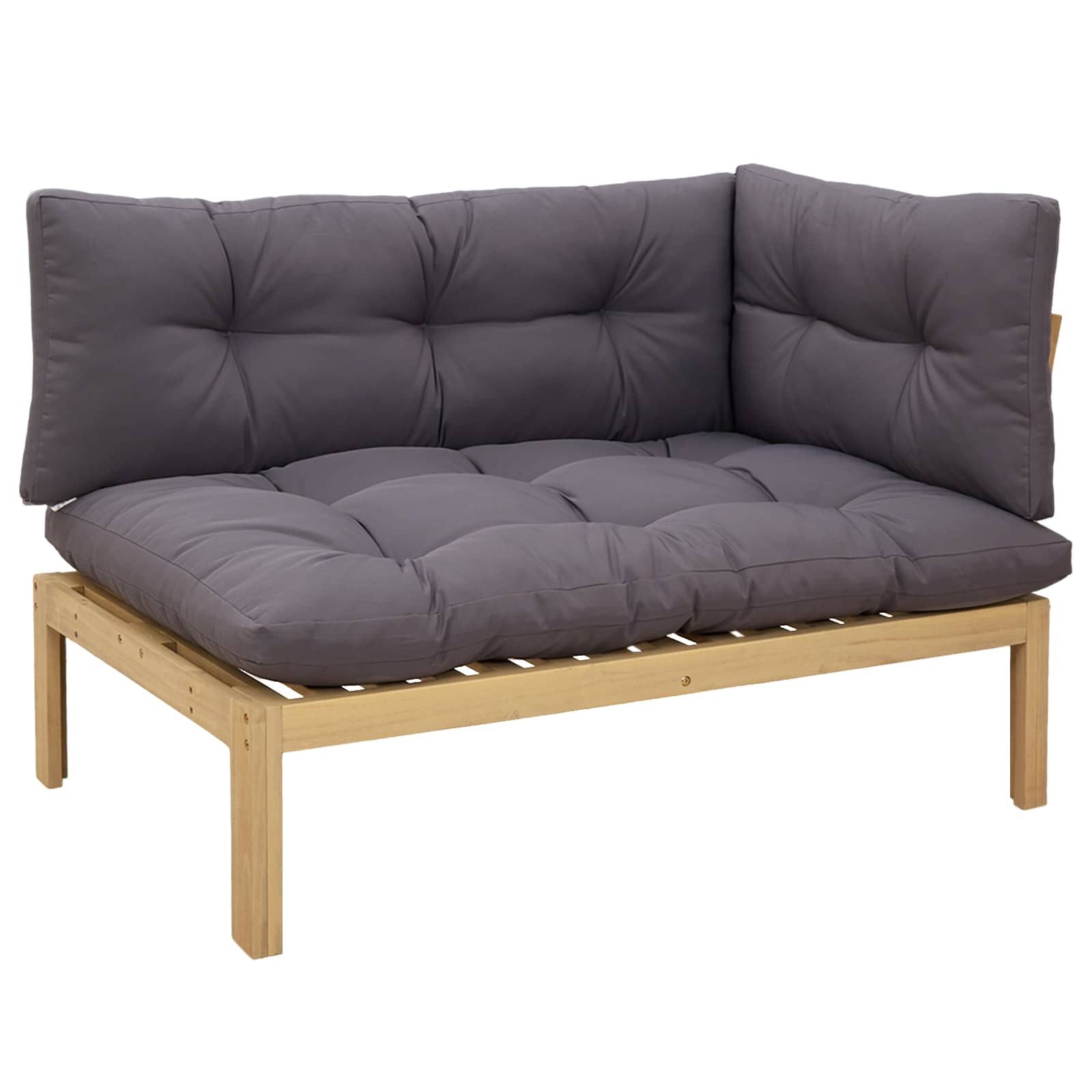 vidaXL Sofaelement Ecksofa Einheit Helles und Dunkelgrau 132 x 92 x 82 cm (1 St)