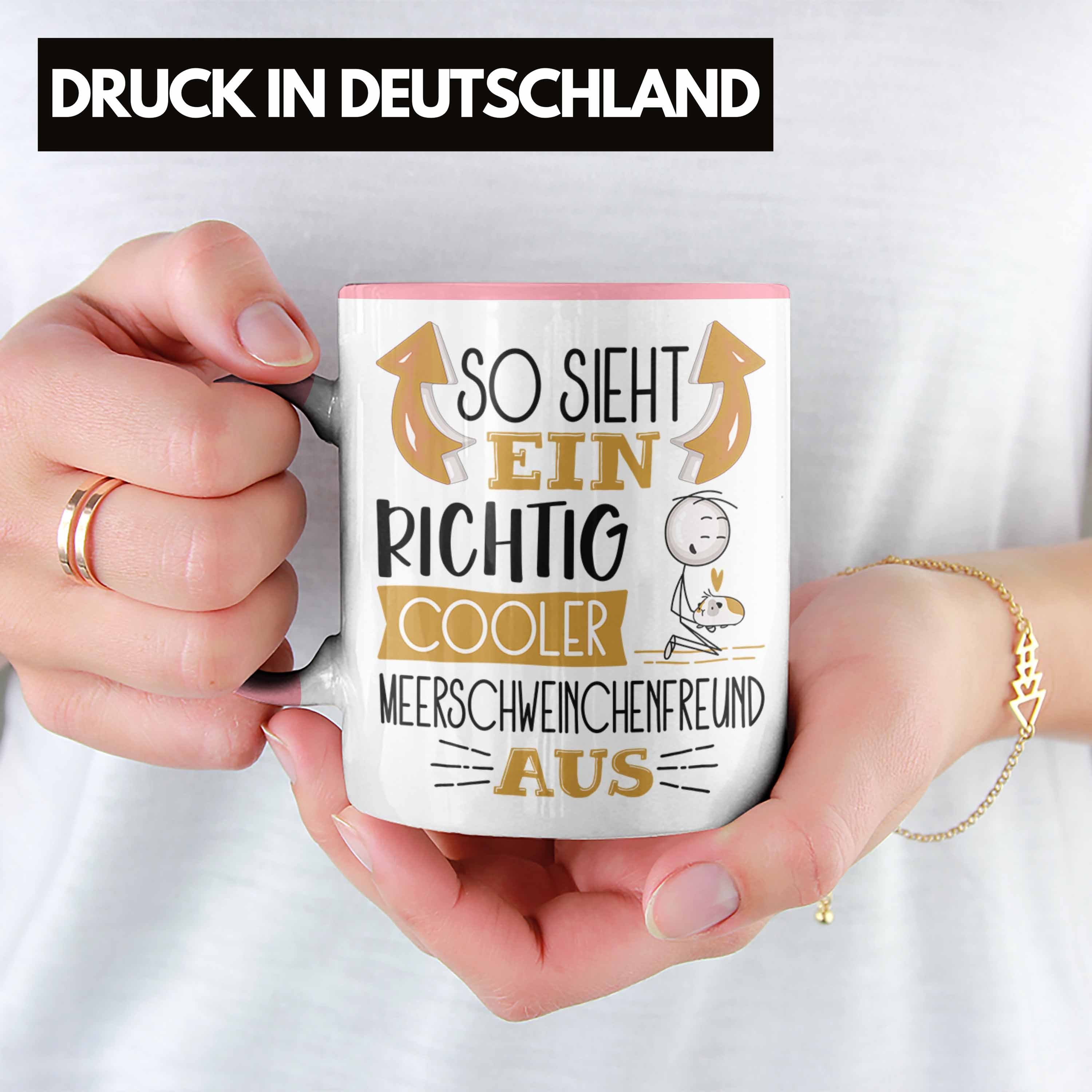 Tasse Richtig So Meerschweinche Ein Trendation Rosa Meerschweinchenfreund Sieht Cooler Tasse