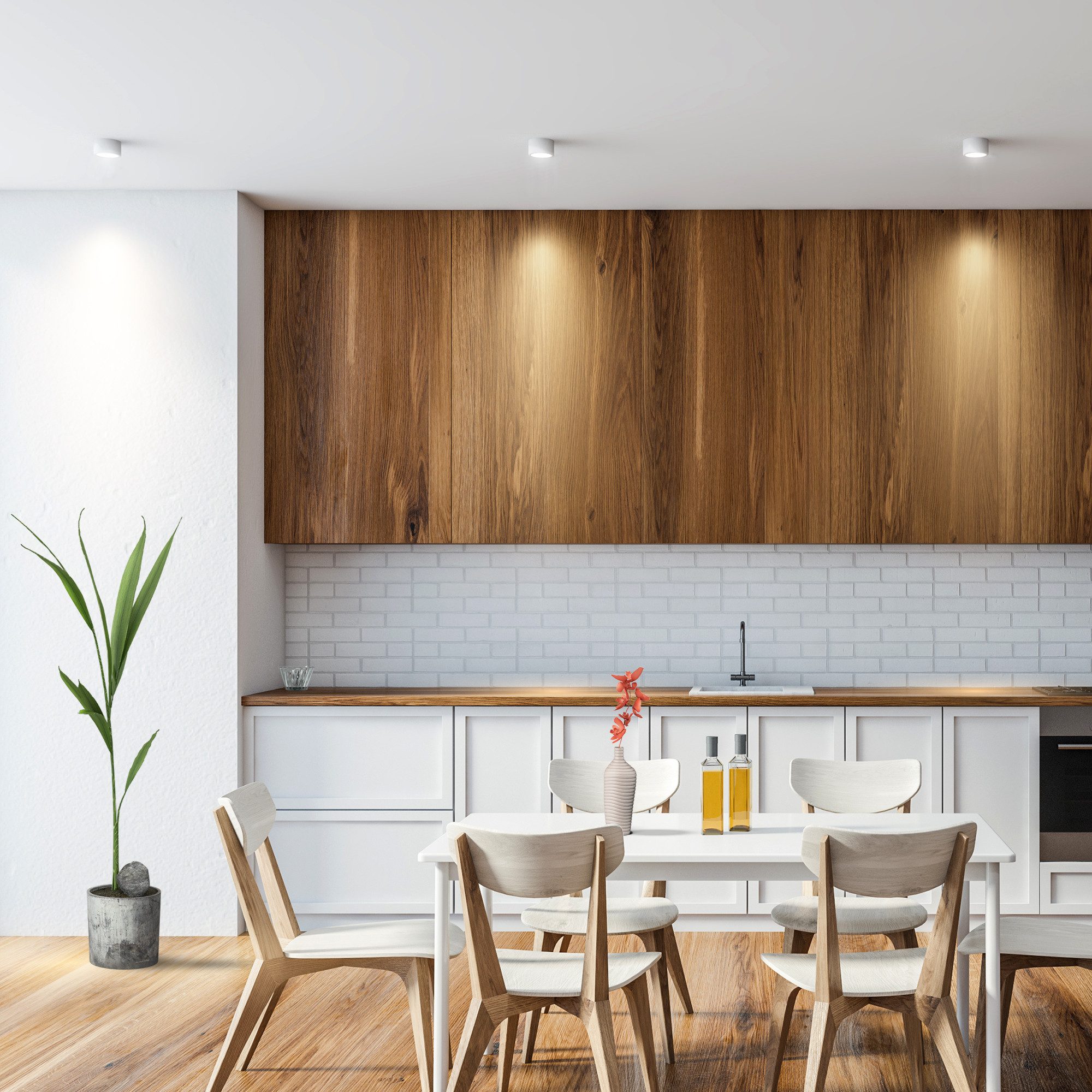 linovum LED Aufbaustrahler SMOL Aufbauleuchte schwenkbar weiß Deckenaufbauspot Deckenleuchte