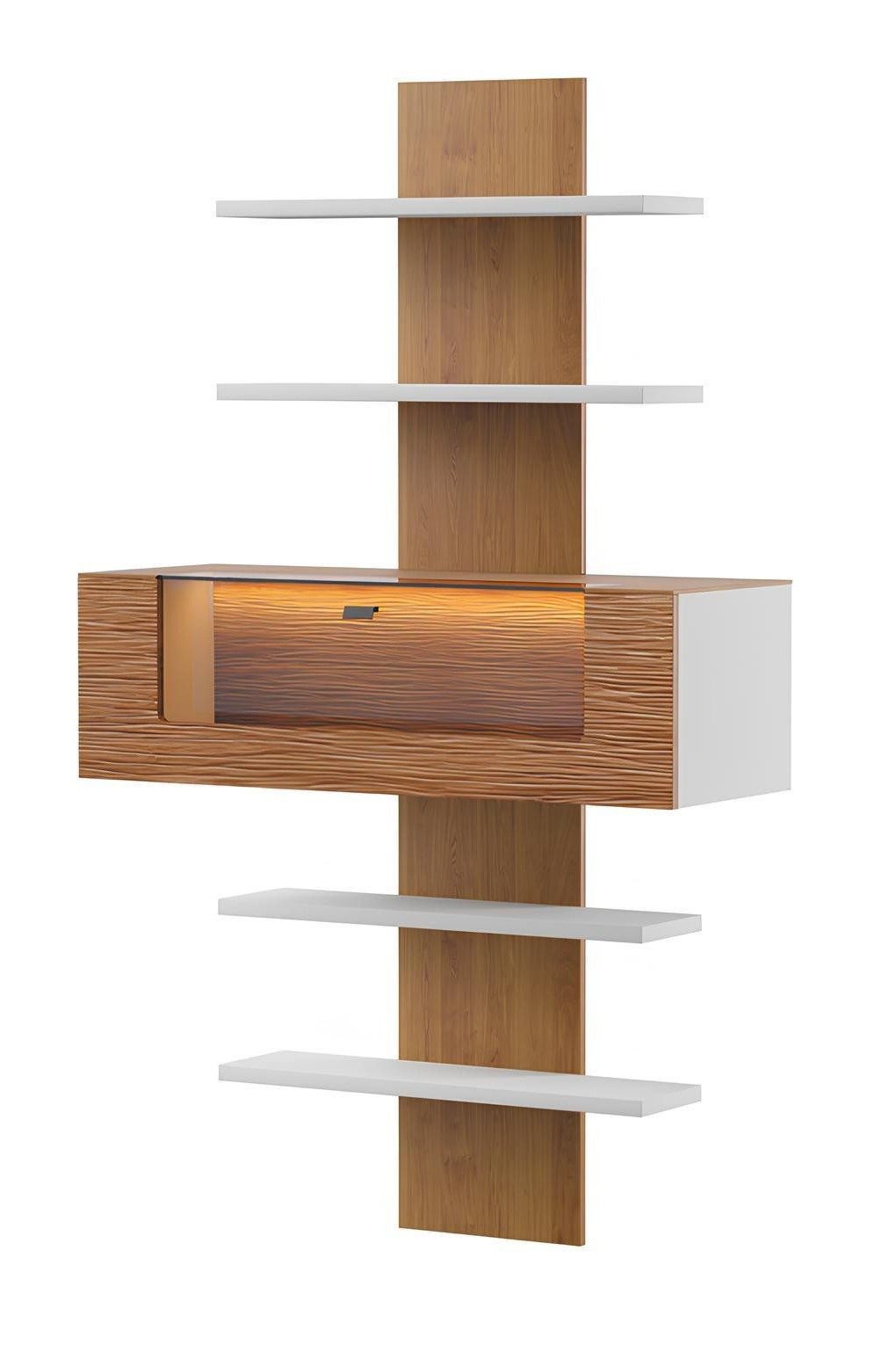 Xlmoebel Wandregal Wohnzimmermöbel Regalsystem mit Designer-Schrank-Trennwand, Hergestellt in Europa