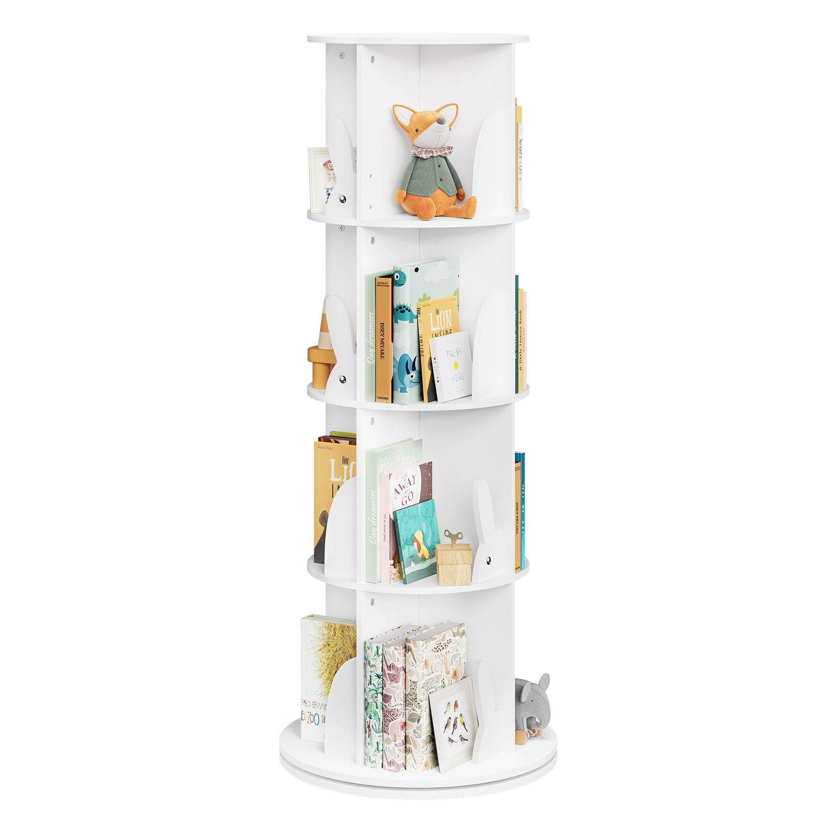 Woltu Kinderregal, 1-tlg., Bücherregal Kinder, drehbar, 360° drehbar günstig online kaufen