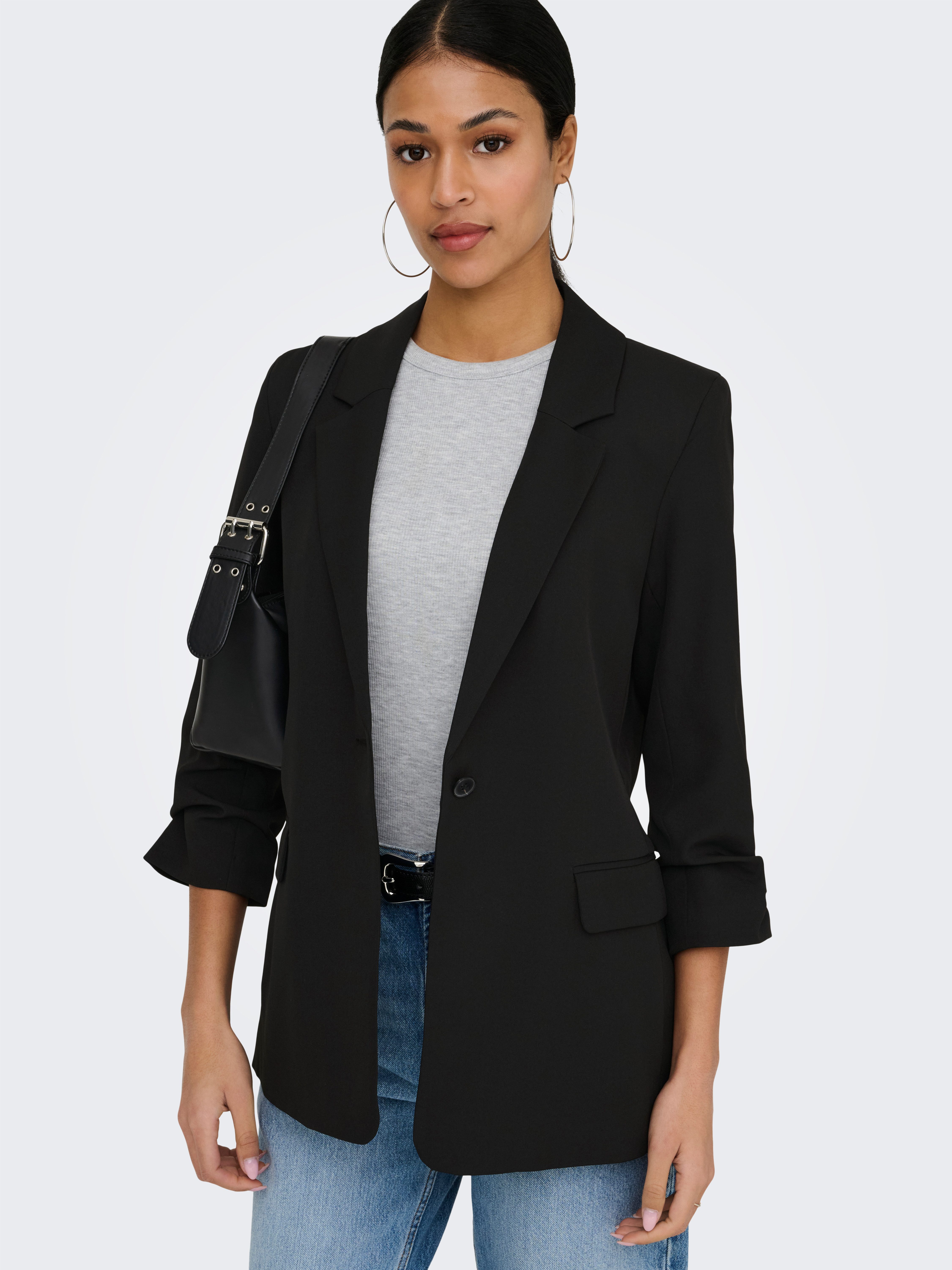 JDY Longblazer JDYELIZA 3/4 BLAZER TLR mit Stretch