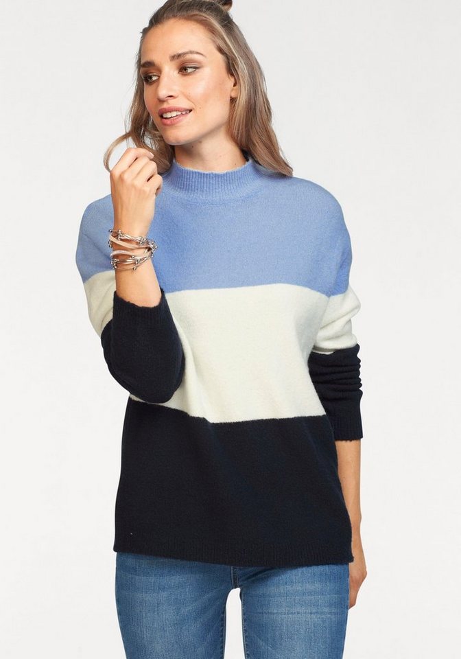 Aniston by BAUR Stehkragenpullover im Colorblocking Aniston by BAUR Stehkragenpullover im Colorblocking