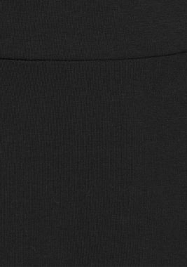 Aniston CASUAL Jerseykleid mit Blumendruck oder in uni Schwarz