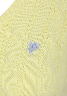 DENIM CULTURE V-Ausschnitt-Pullover Bloom (1-tlg)