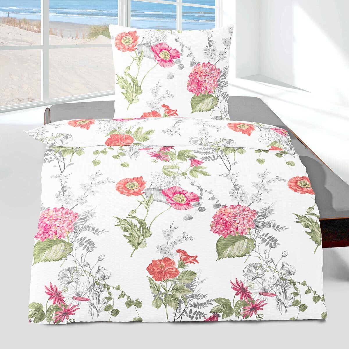 TRAUMSCHLAF Bettwäsche Hannah, Seersucker, 2 teilig, bügelfreie Seersucker günstig online kaufen