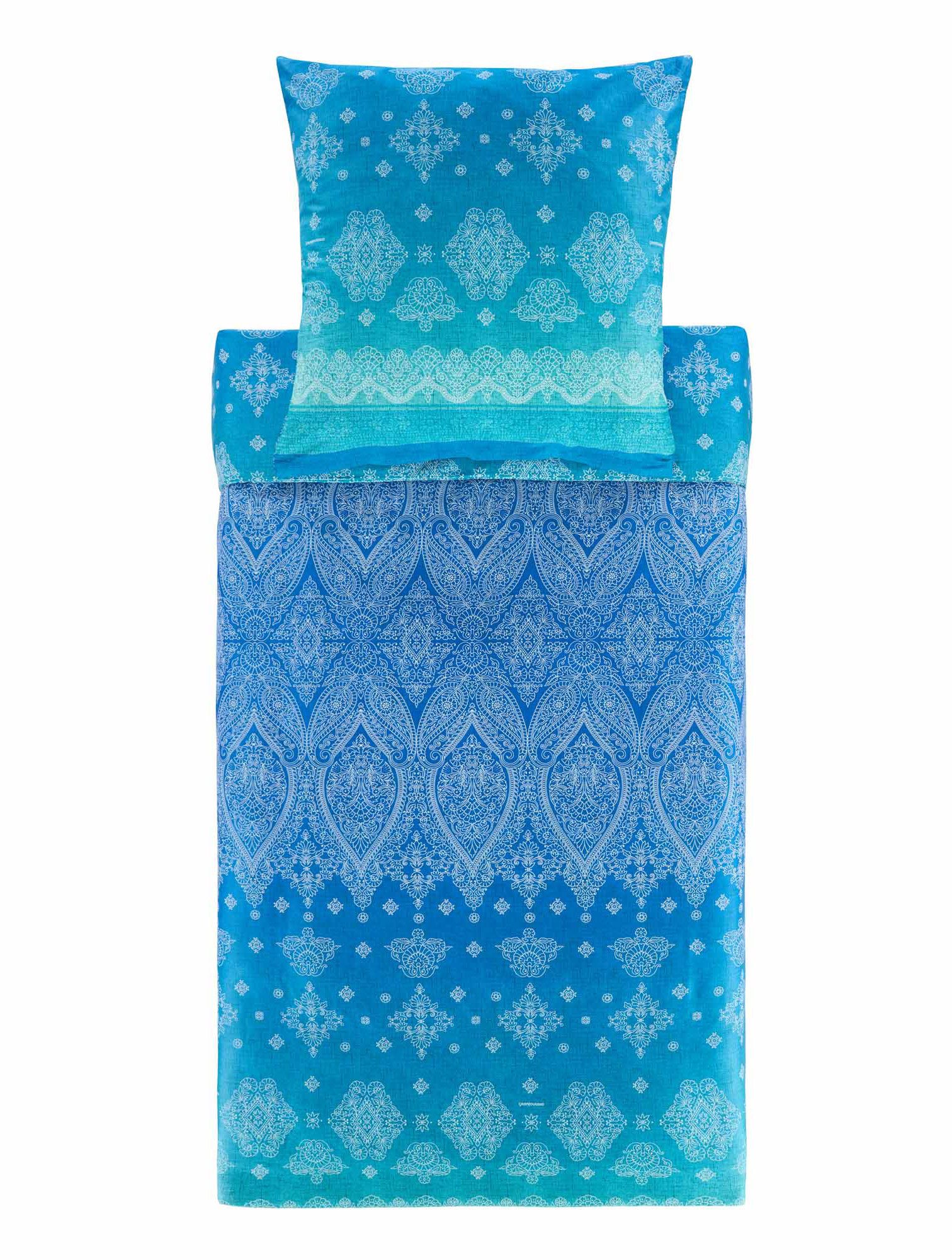 Bassetti Постельное белье Bassetti Satin Постельное белье KERALA, B1 Blau, Baumwolle, 2 teilig