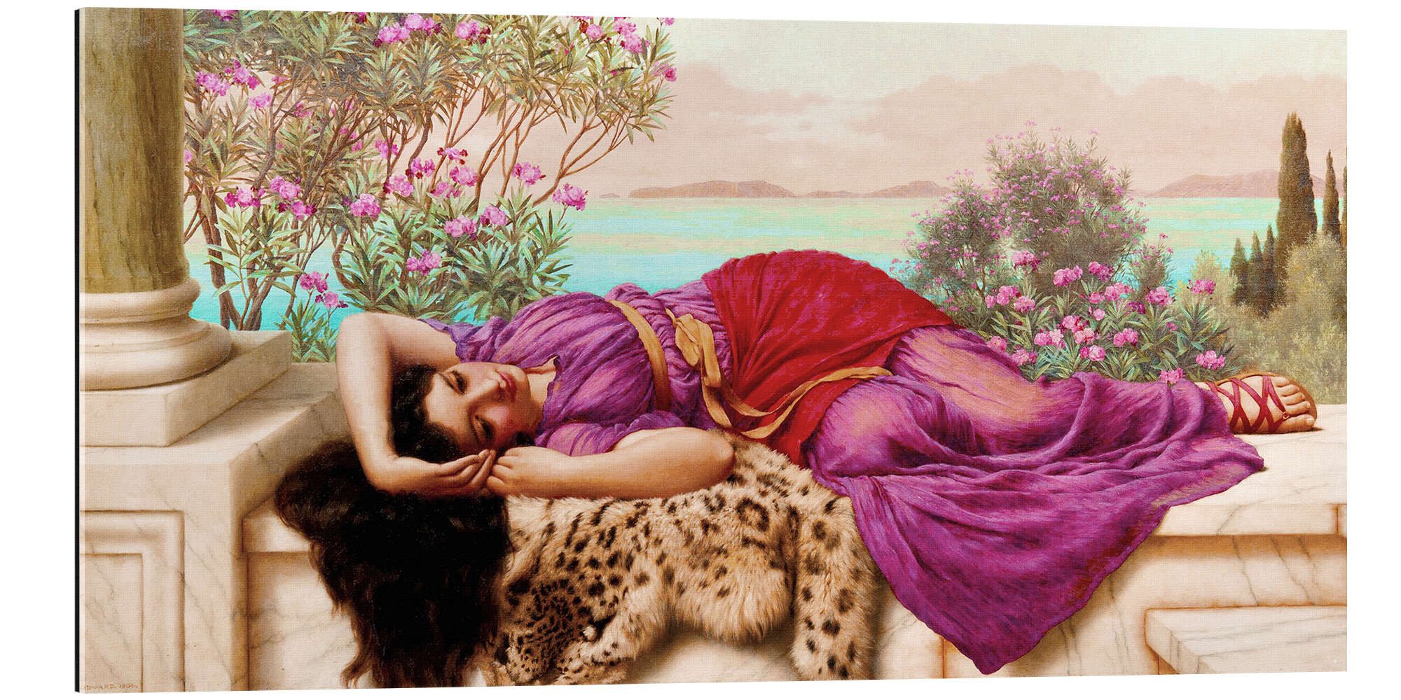 Posterlounge XXL-Wandbild John William Godward, Das süsse Nichtstun (Dolce far niente), Schlafzimmer Malerei