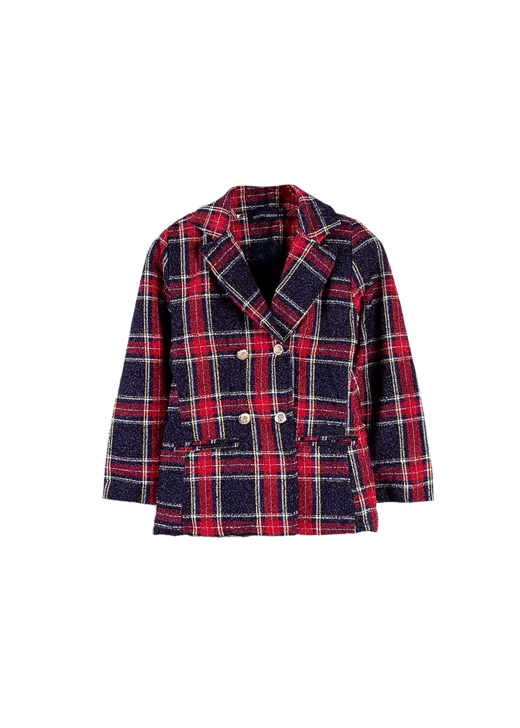 Solang Jackenblazer (1-tlg) mit Karo-Muster