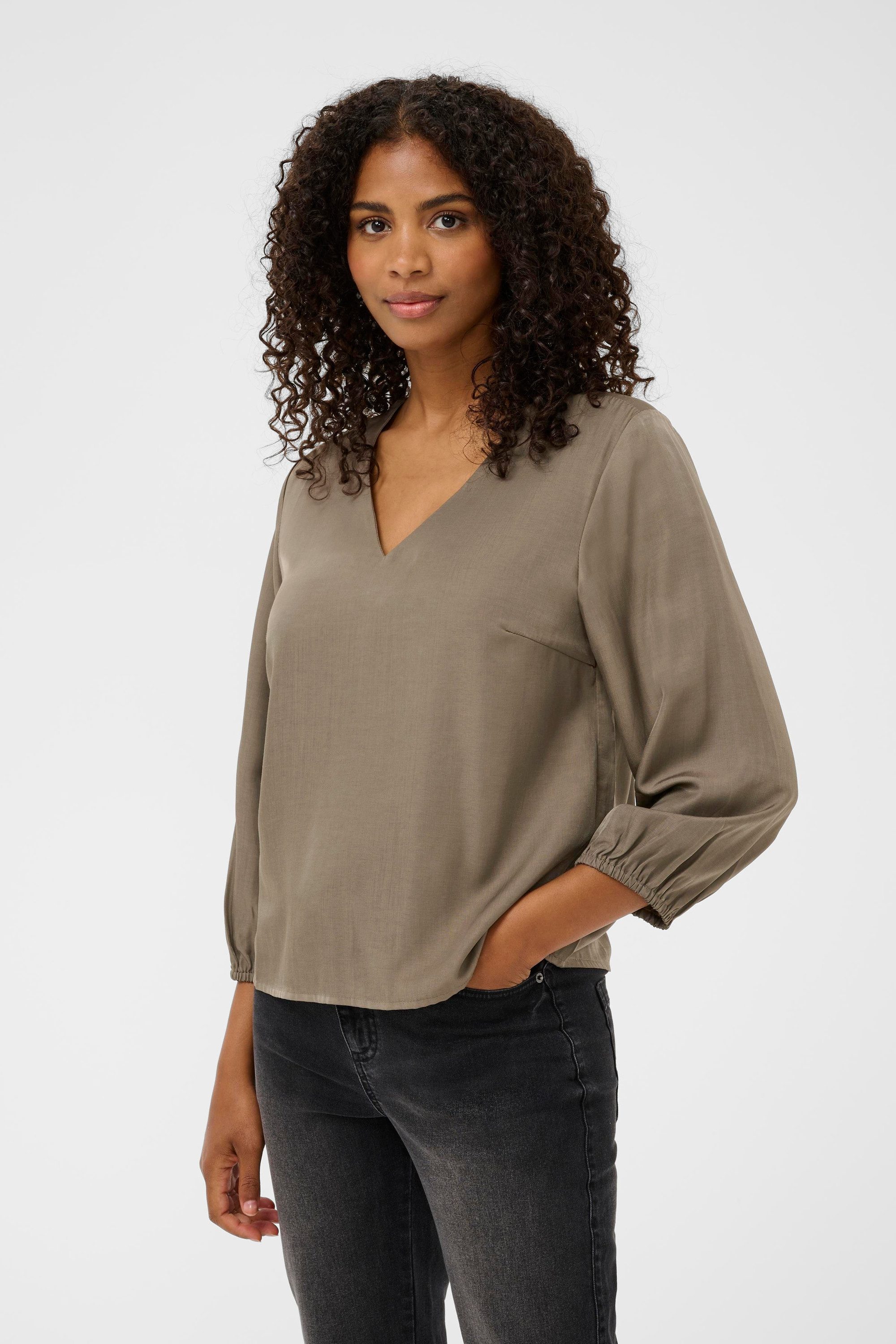 KAFFE Langarmbluse Langarm-Bluse KAidana günstig online kaufen