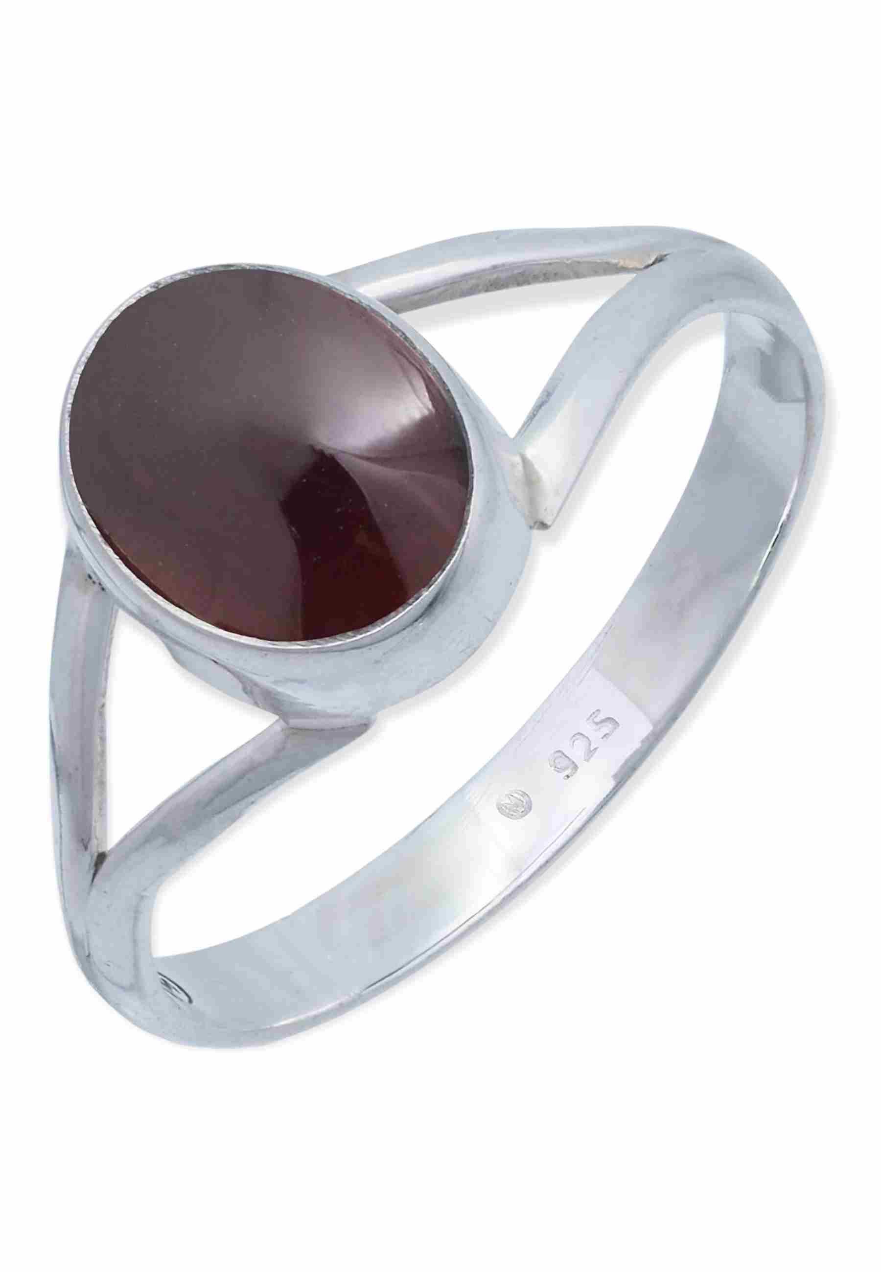 mantraroma Silberring HARDIN aus 925 Silber mit Granat (Ring mit Schmuckbeu günstig online kaufen