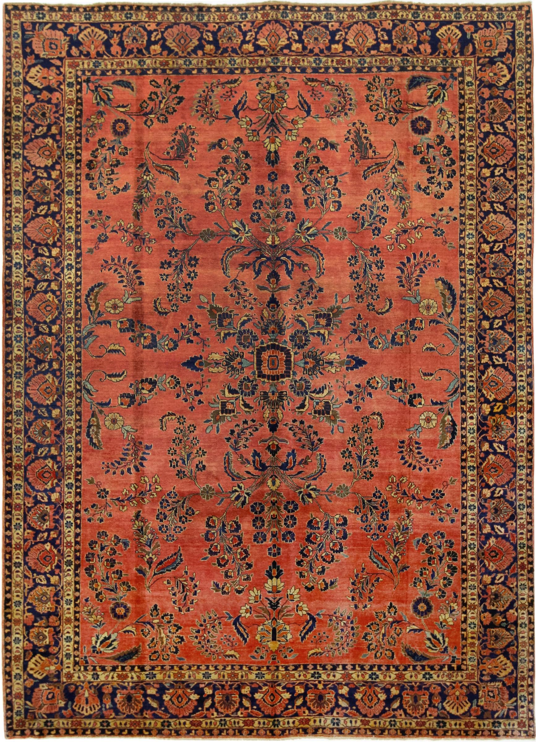 Nain Trading Orientteppich Sarough 289x385 Handgeknüpfter Orientteppich / Perserteppich, rechteckig, Höhe: 12 mm