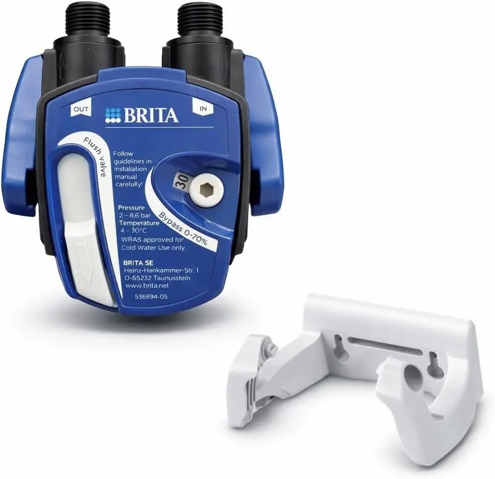 BRITA Küchenarmatur-Filterkopf Filterkopf 0–70 % Verschnitt, Verschnitt 0–70 %, Spül- und Entlüftungsfunktion