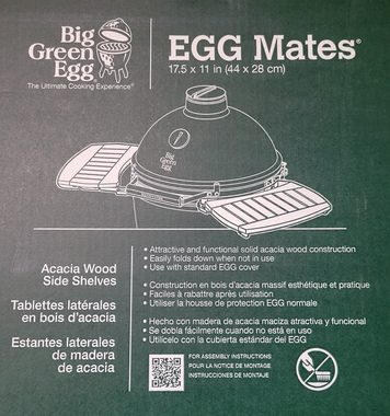 Big Green Egg Grillerweiterung Big Green Egg Acacia Wood EGG Mates für Größe Small