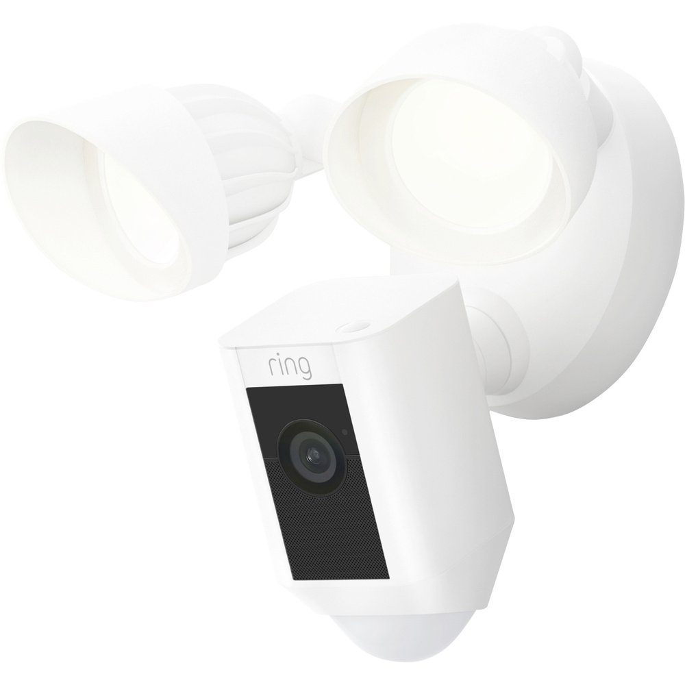 Ring Überwachungskamera ring Floodlight Cam Wired Plus White 8SF1P1-WEU0 WLAN IP Überwachungs (8SF1P1-WEU0 (Floodlight Cam Wired Plus White)