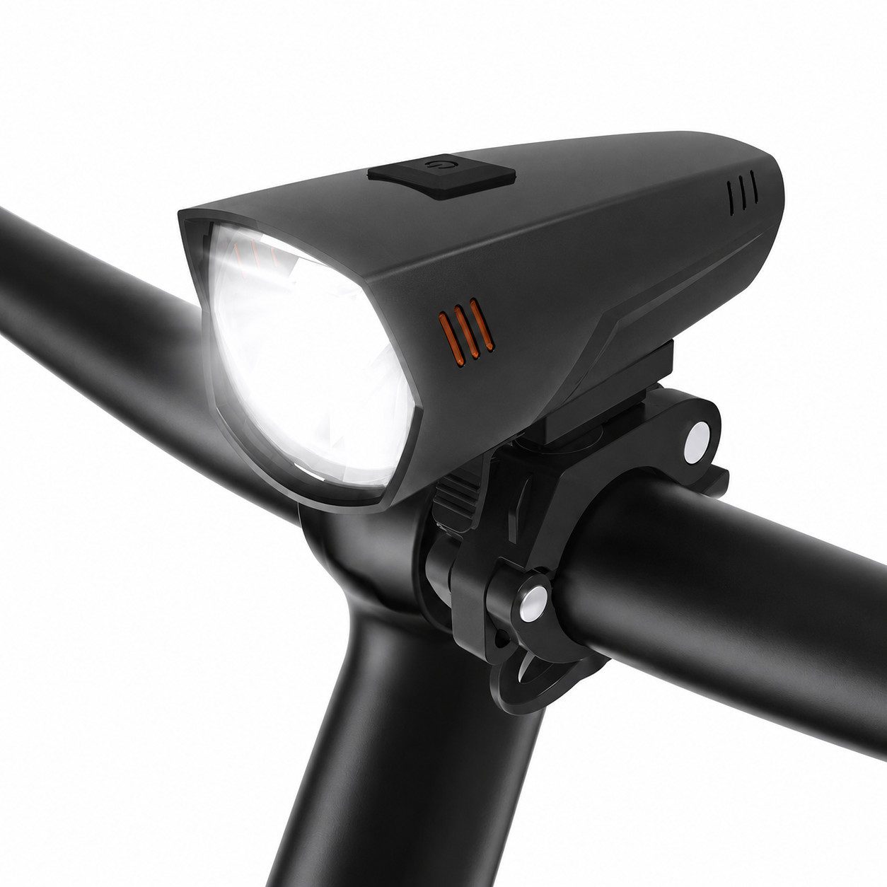 Kityhome Fahrrad-Frontlicht Fahrradlicht StVZO mit K-Nummer, 60LUX USB Frontlicht, Universell für alle Fahrradlenker
