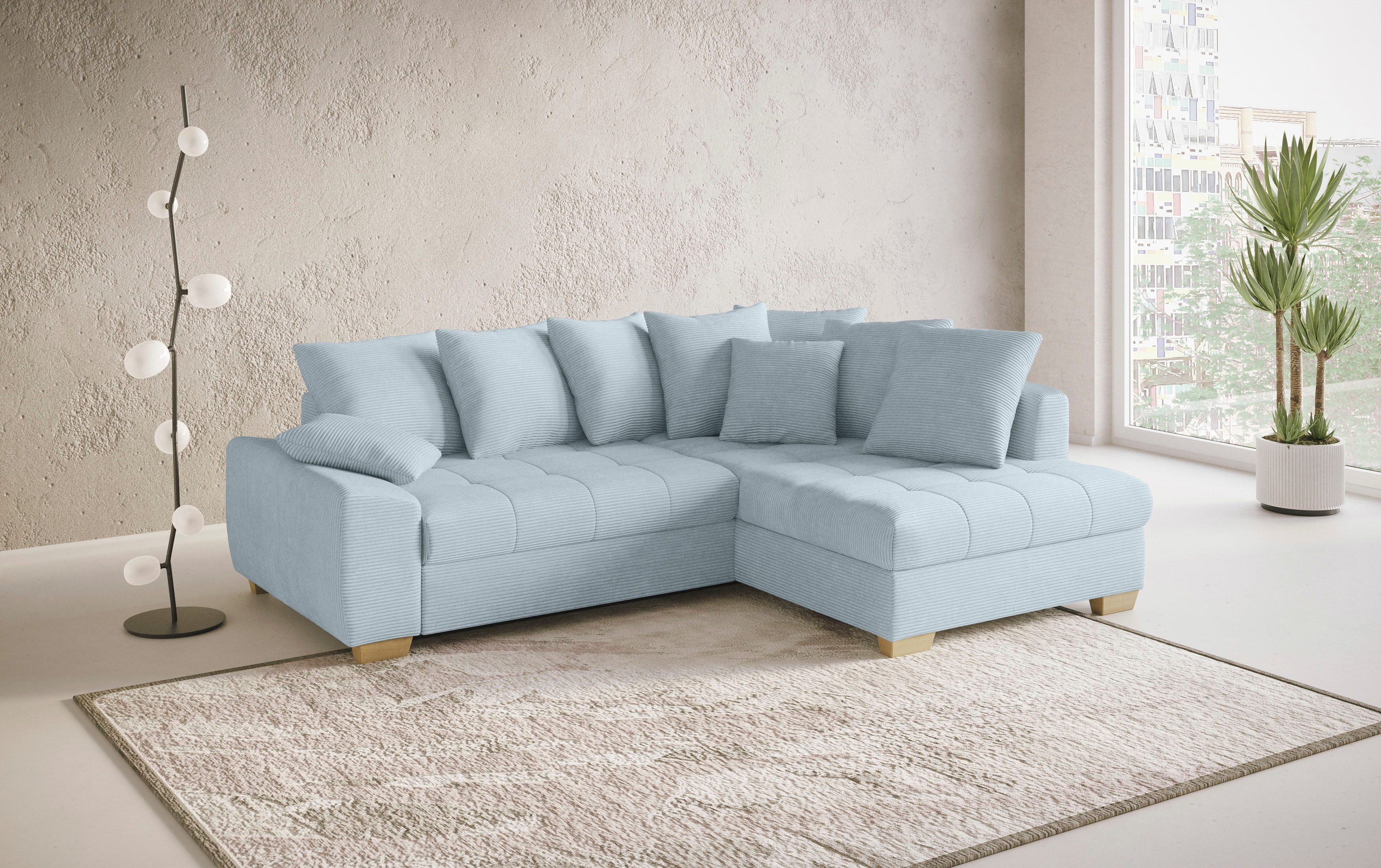 Mr. Couch Ecksofa "Nikita II, L-Form", Wahlweise mit Bettfunktion, Bettkast günstig online kaufen