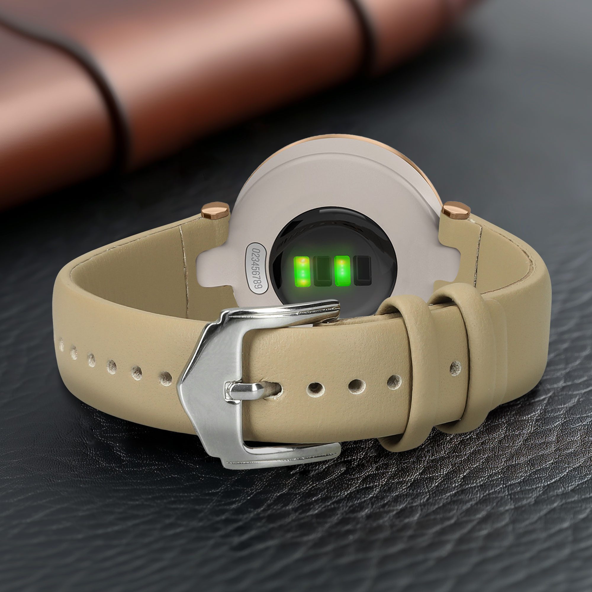 kwmobile Echtleder Armband für Garmin Lily Sport Smartwatch, 1-tlg., Ersatzarmband für Fitnesstracker - Wechselarmband Smartwatch