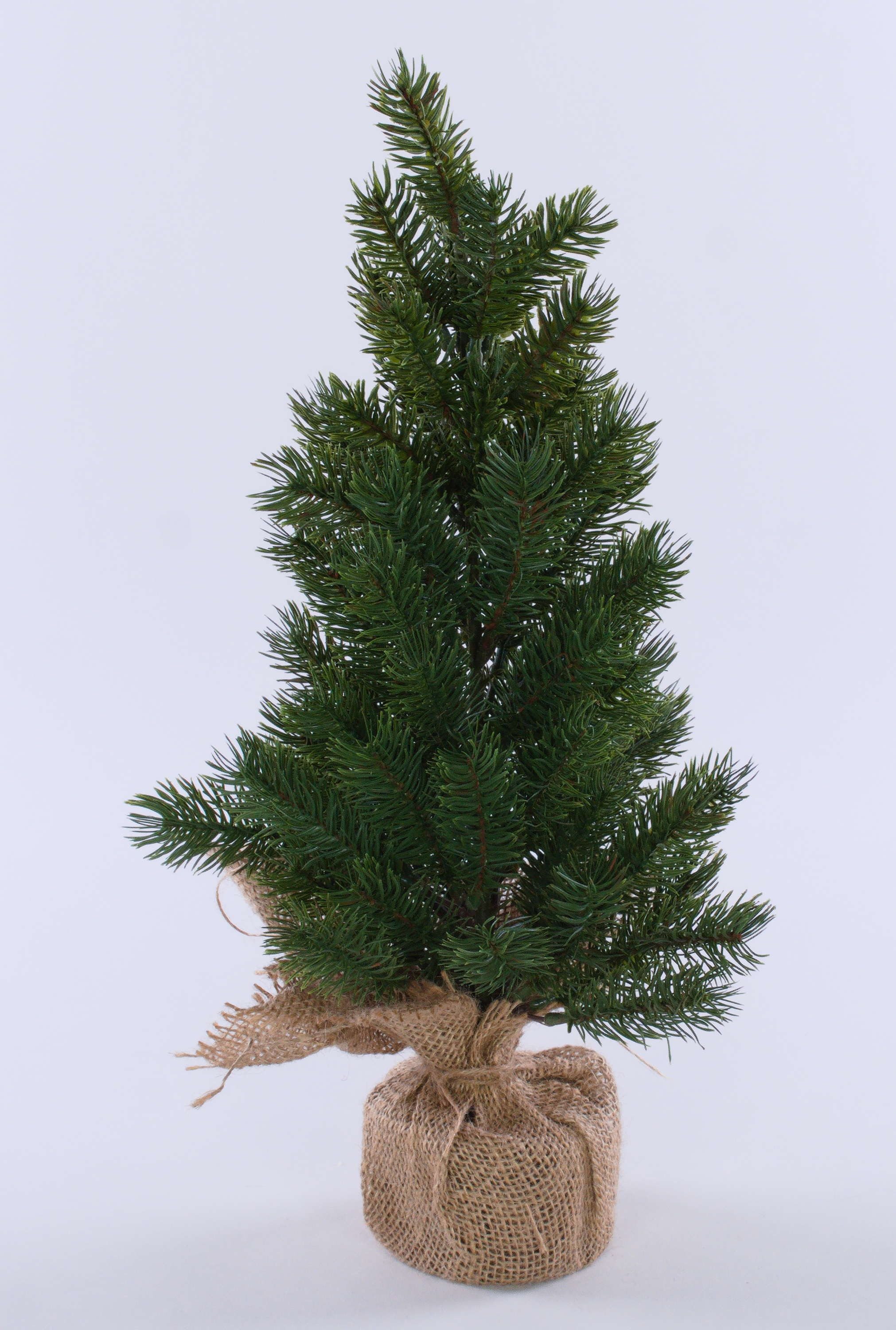 artplants Künstlicher Weihnachtsbaum Kunst Tannenbaum KOLYMA im Jutesack, 50cm