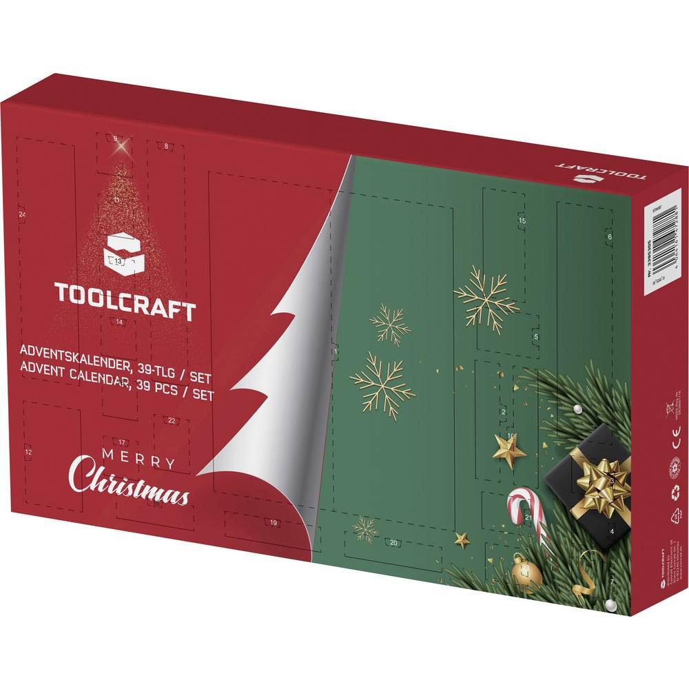 TOOLCRAFT Adventskalender 39-parts Werkzeug Adventskalender TO-10185915