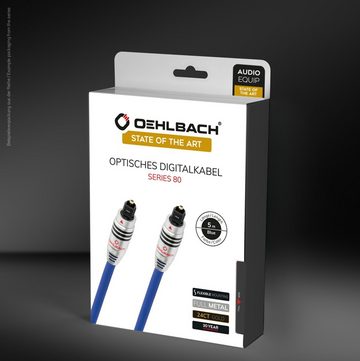 Oehlbach Series 80 Optisches Digitalkabel Optisches-Kabel, Toslink, Toslink (50 cm)