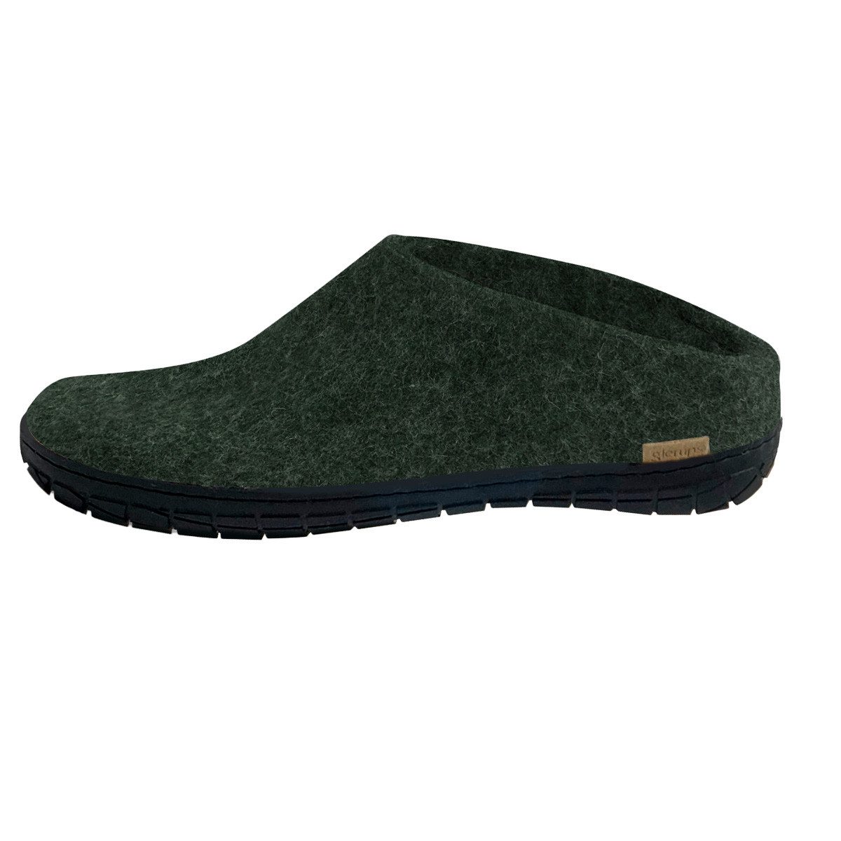 glerups dk Naturkautschuksohle Schwarz Pantoffel (1-tlg) Pantoffeln - Natürliches Material, Schützt vor Geruch