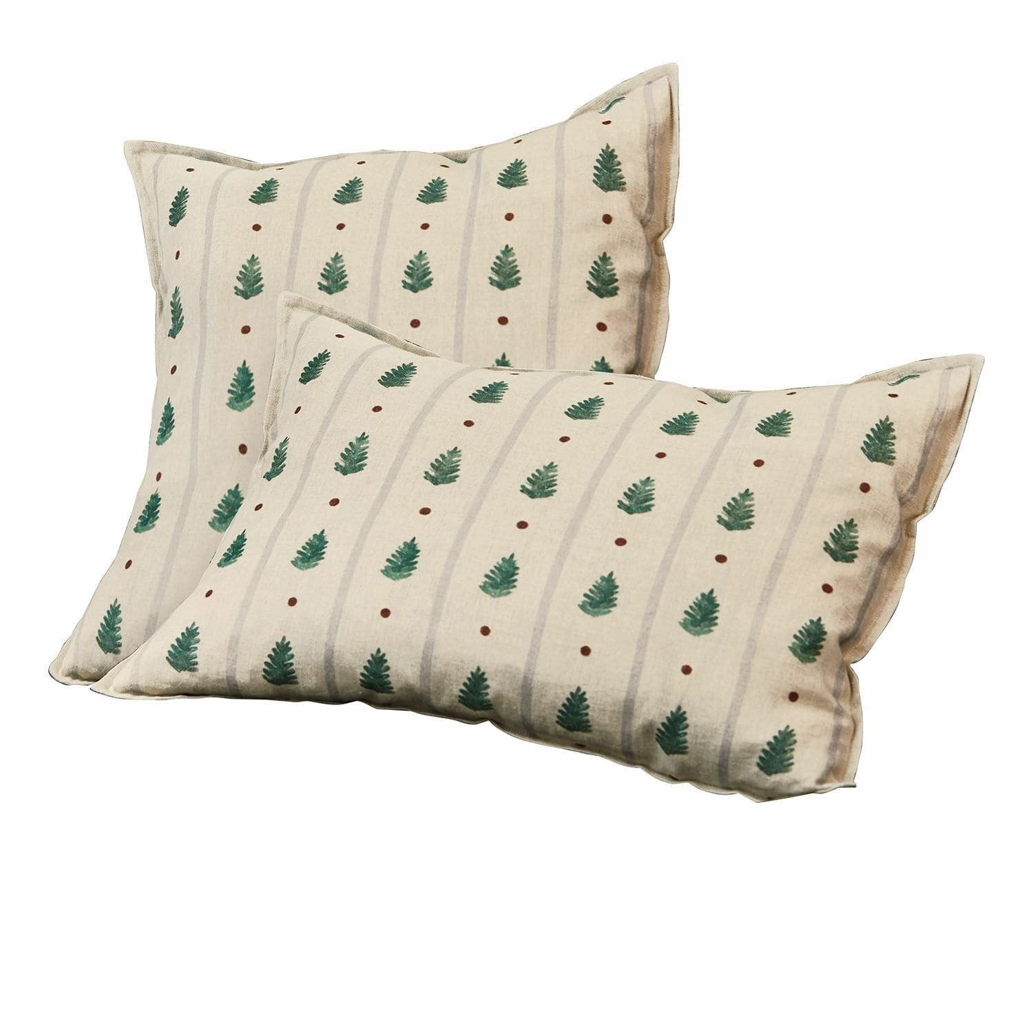 Mirabeau Kissenhülle Kissenhülle 2er Set Emily beige/grün